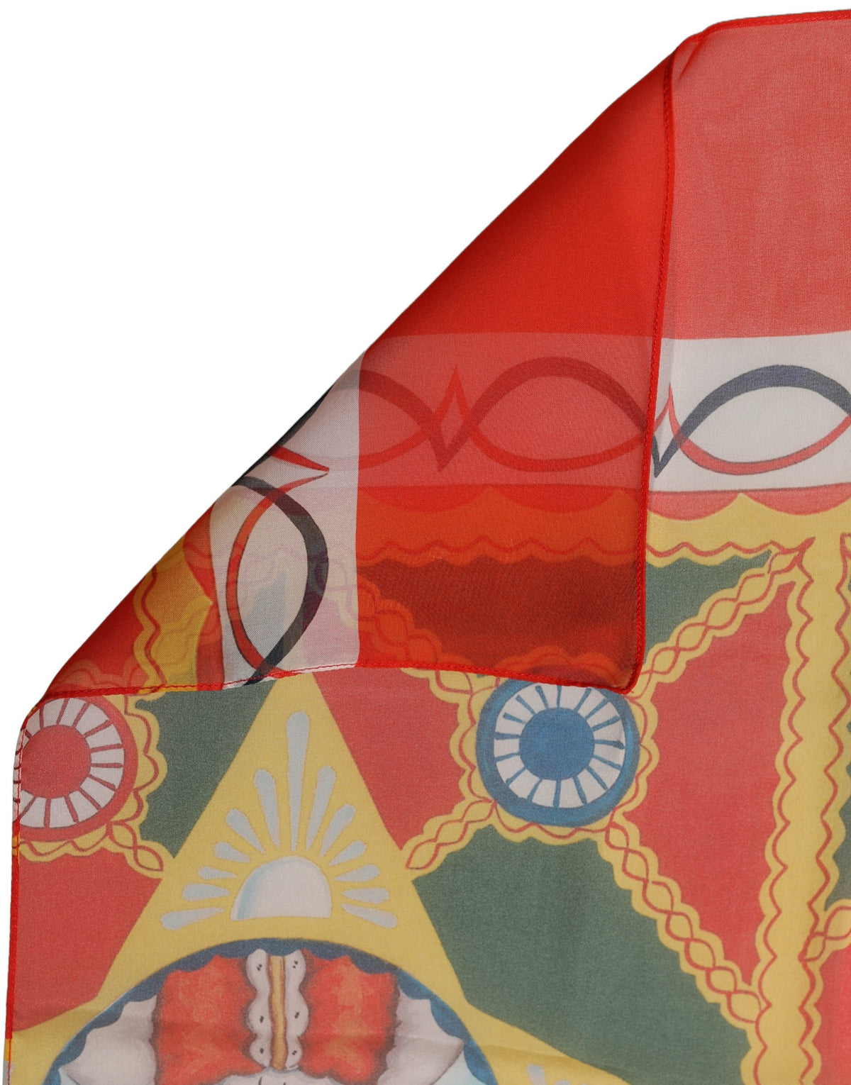 Dolce & Gabbana Multicolor Silk Printed Square Foulard Women's Scarf