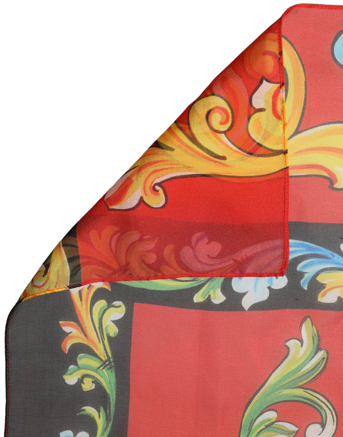 Dolce & Gabbana Multicolor Silk Printed Square Foulard Women's Scarf