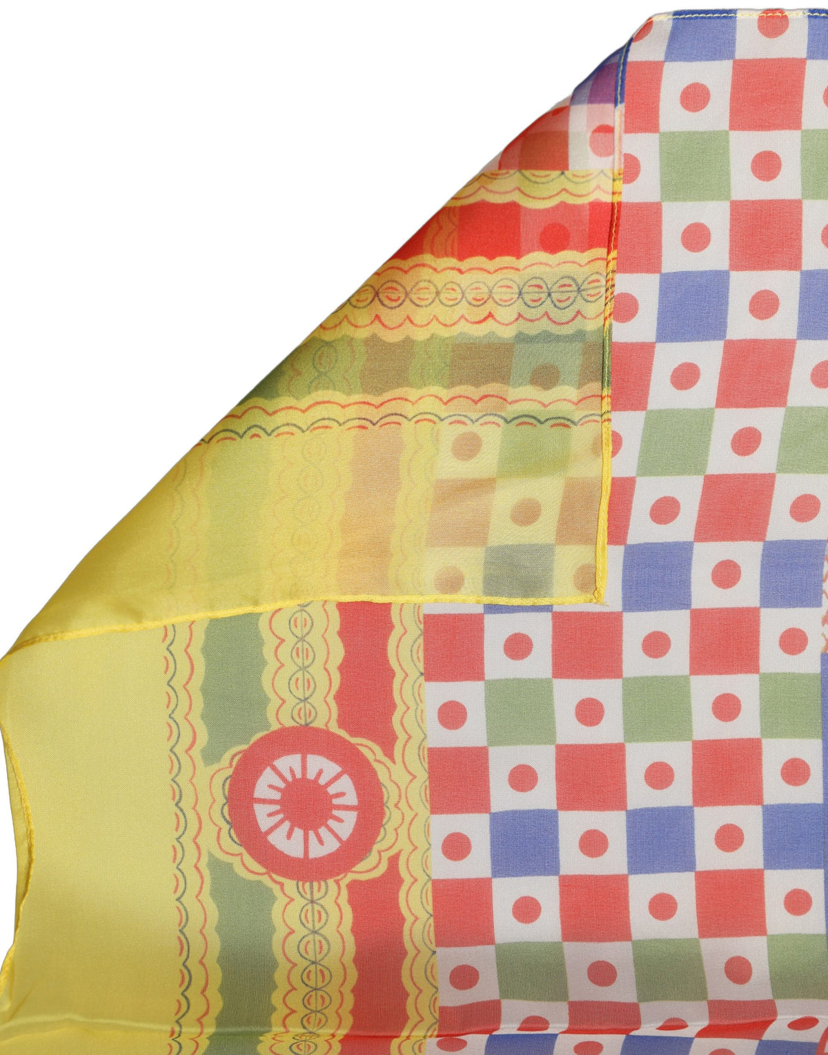 Dolce & Gabbana Multicolor Silk Carretto Foulard Women's Scarf