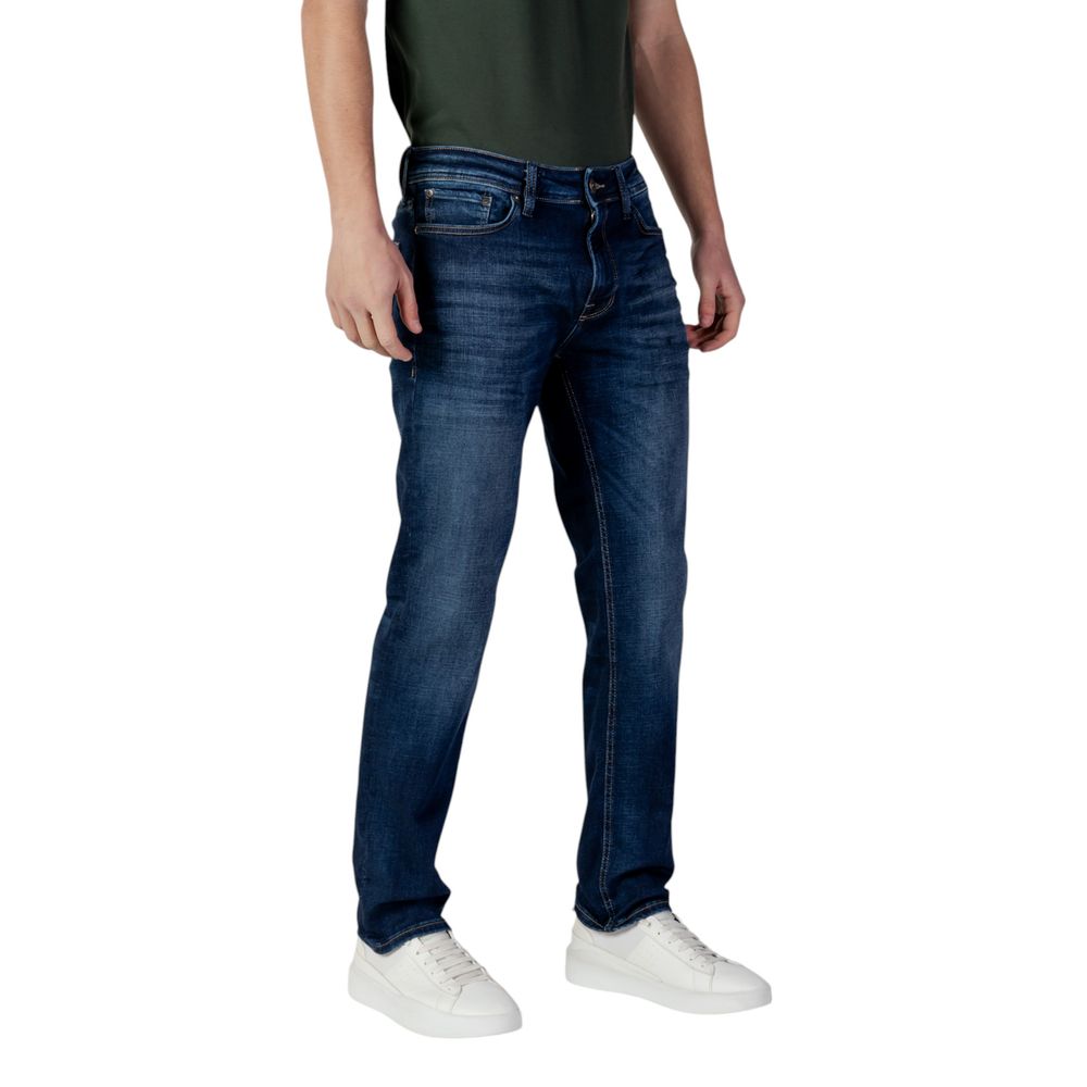 Jack Jones Blue Organic Cotton Relaxed Fit Men's Jeans
