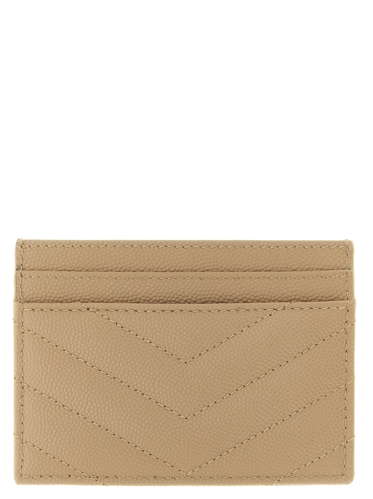 Saint Laurent Beige Calfskin Women's Cardholder