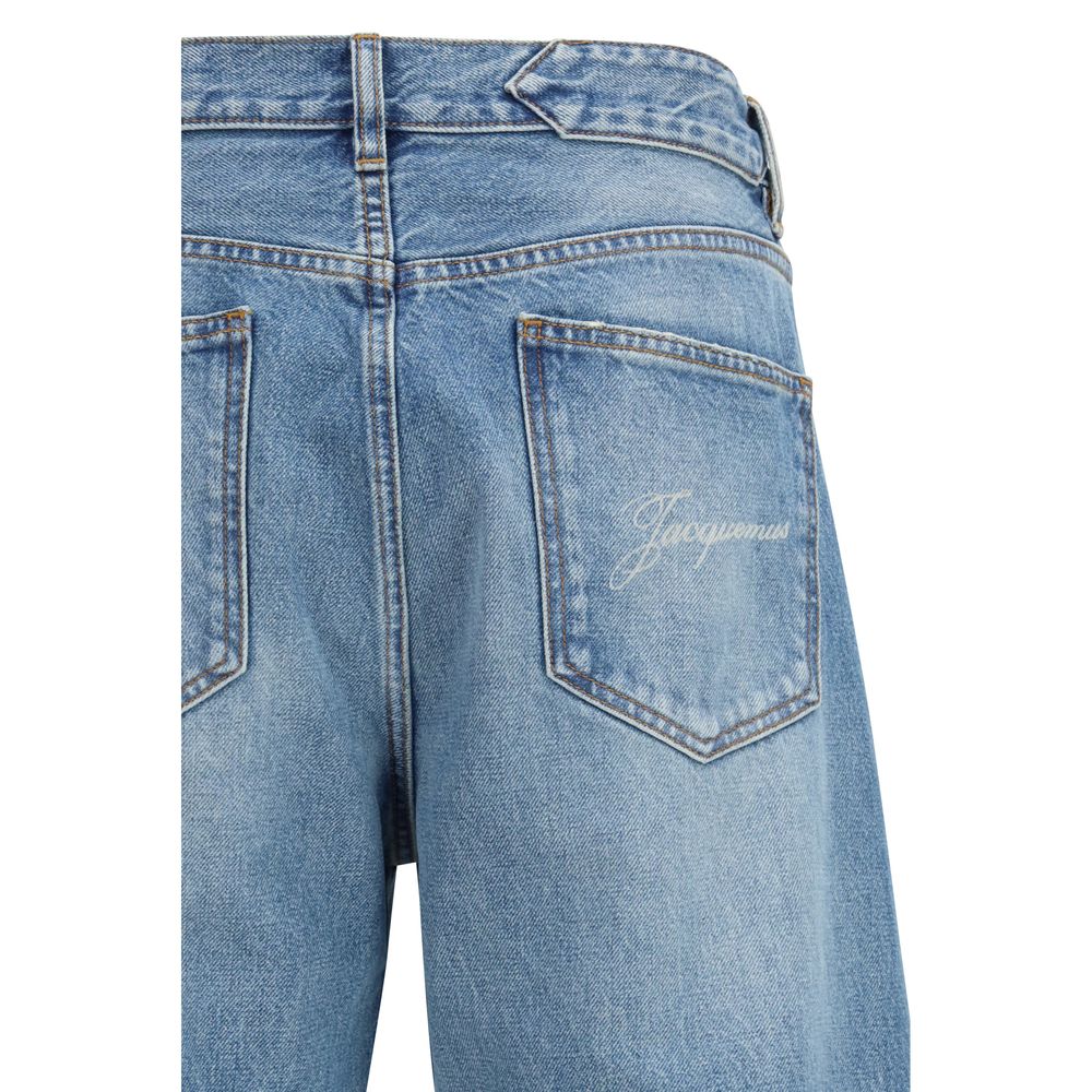 Jacquemus Blue Cotton Jeans Men's Denim