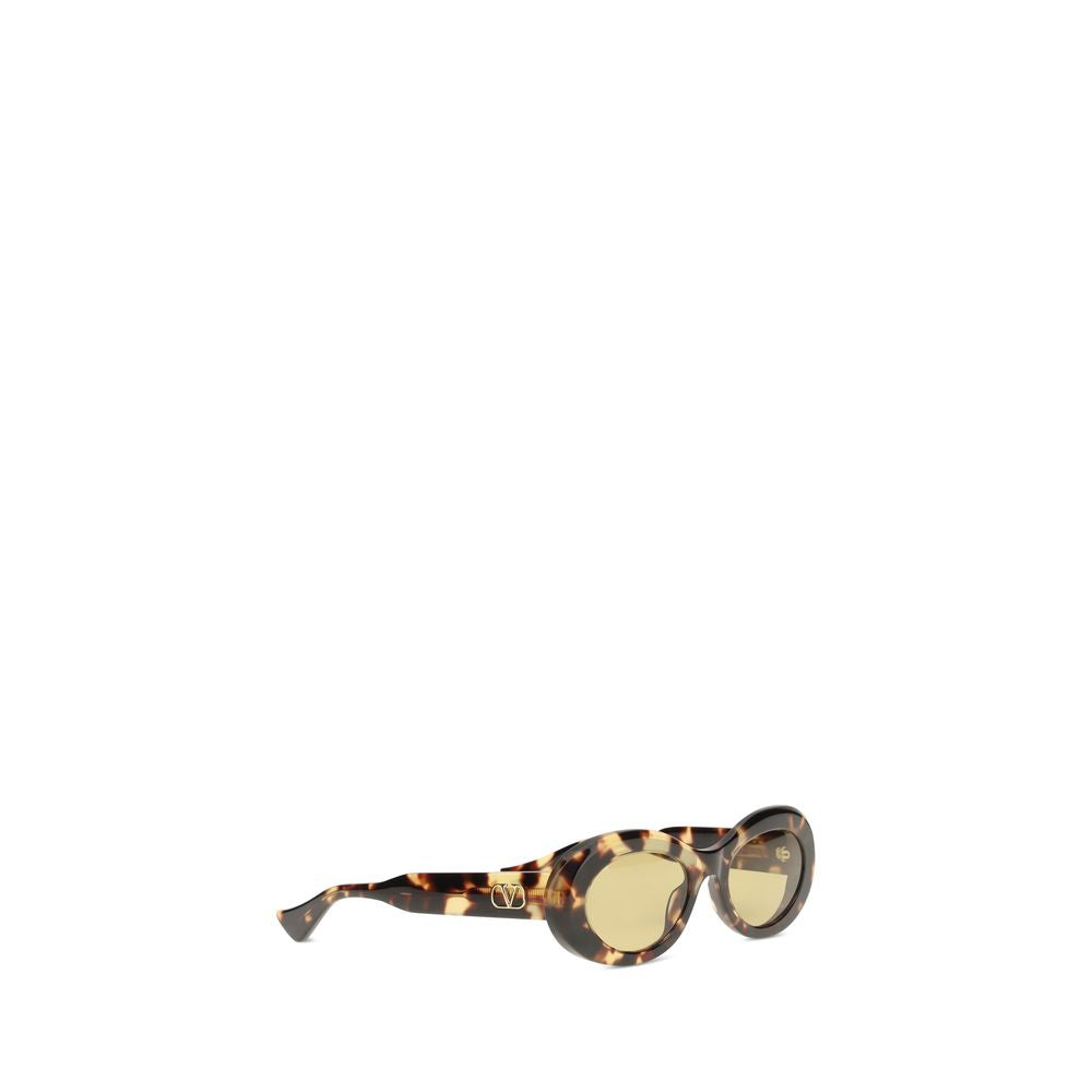 Valentino Garavani Brown Acetate Women's Sunglasses