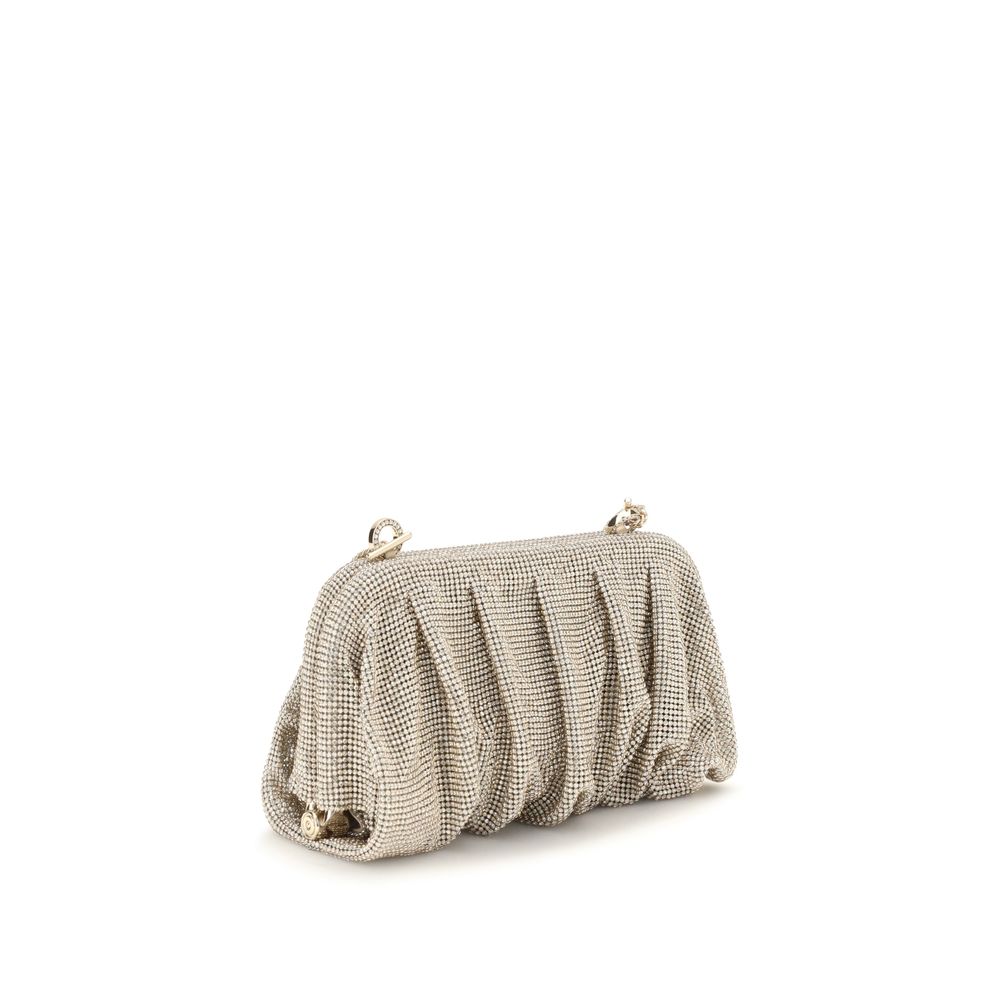 Benedetta Bruzziches Silver Aluminum Clutch Women's Bag