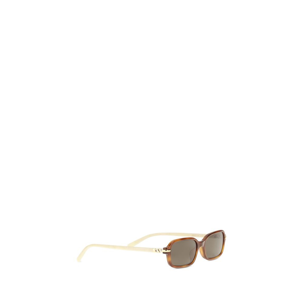 Valentino Garavani Brown Acetate Women's Sunglasses