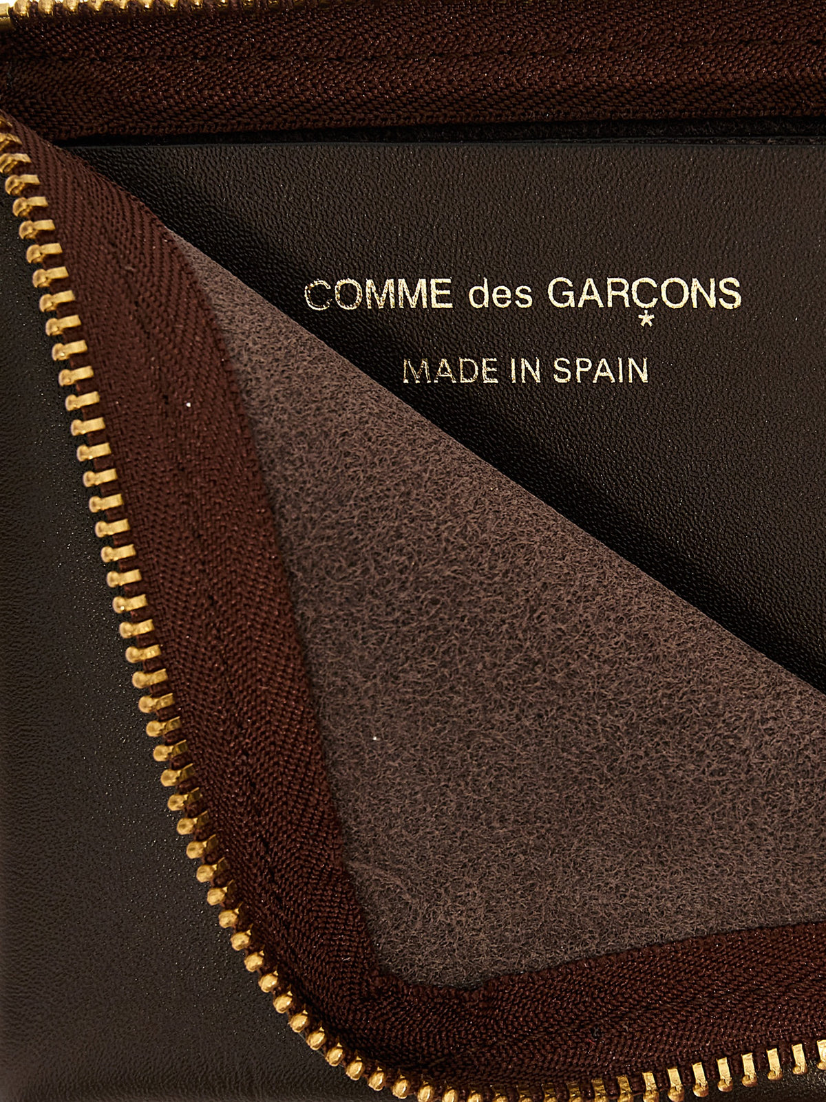 Comme Des Garçons Brown Cowhide Women's Cardholder