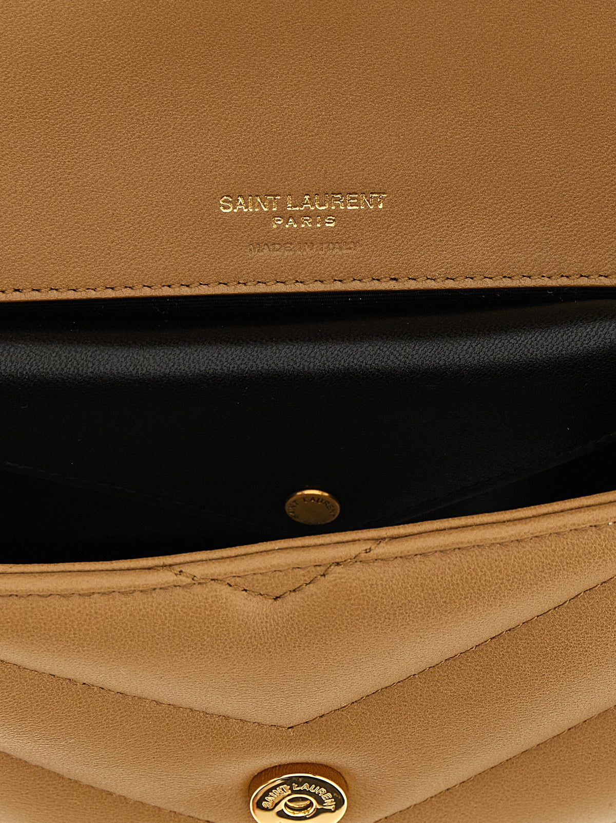 Saint Laurent Beige Lamb Leather Crossbody Women's Bag