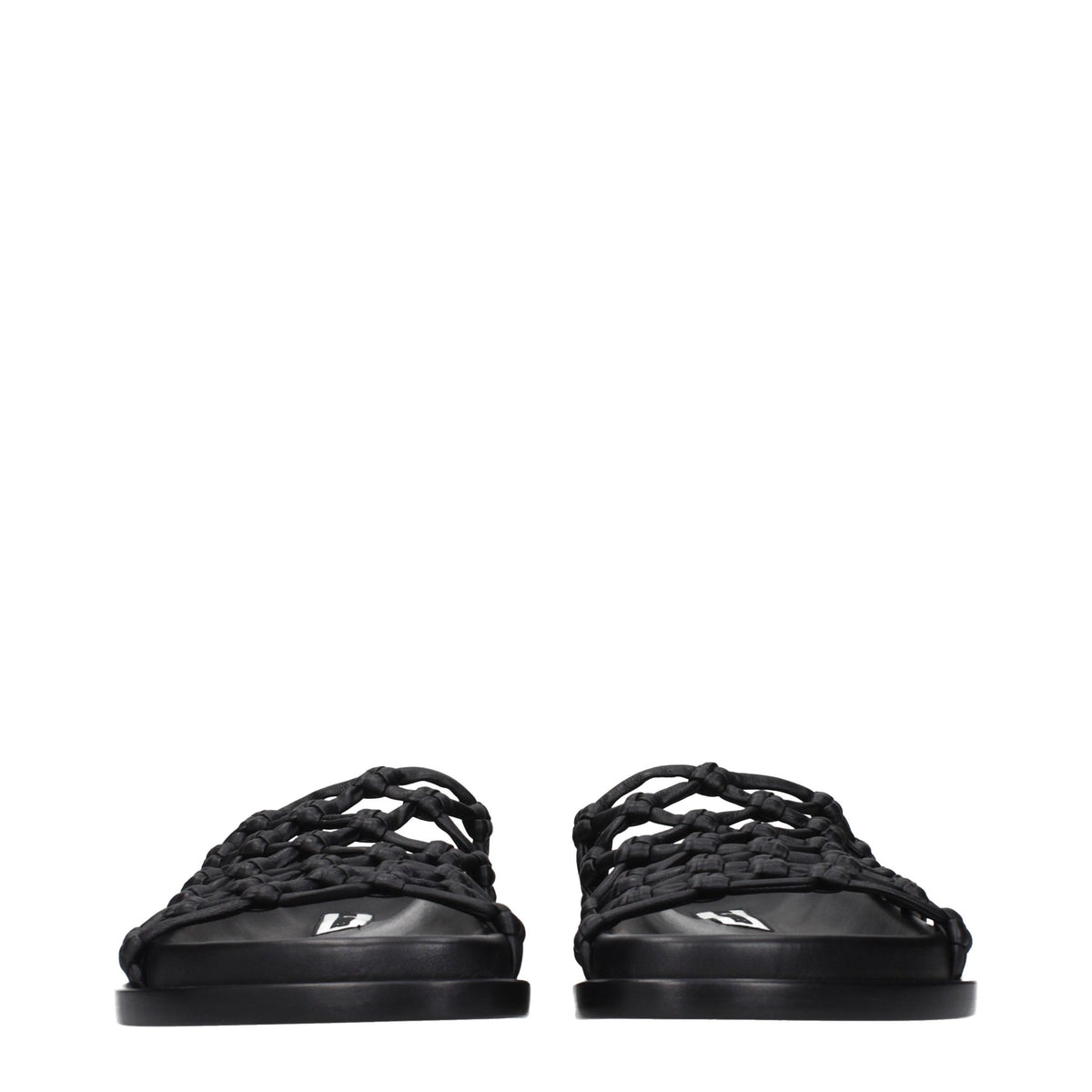 Jil Sander Black Leather Women's Slippers