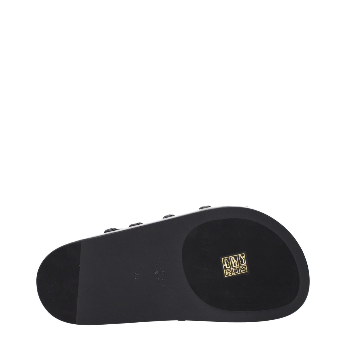 Jil Sander Black Leather Women's Slippers