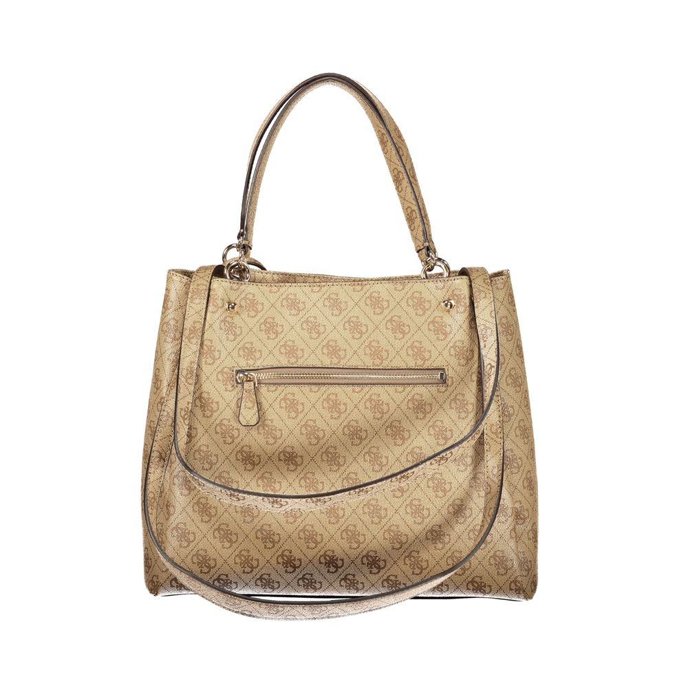 Guess Jeans Beige Polyethylene Women's Handbag