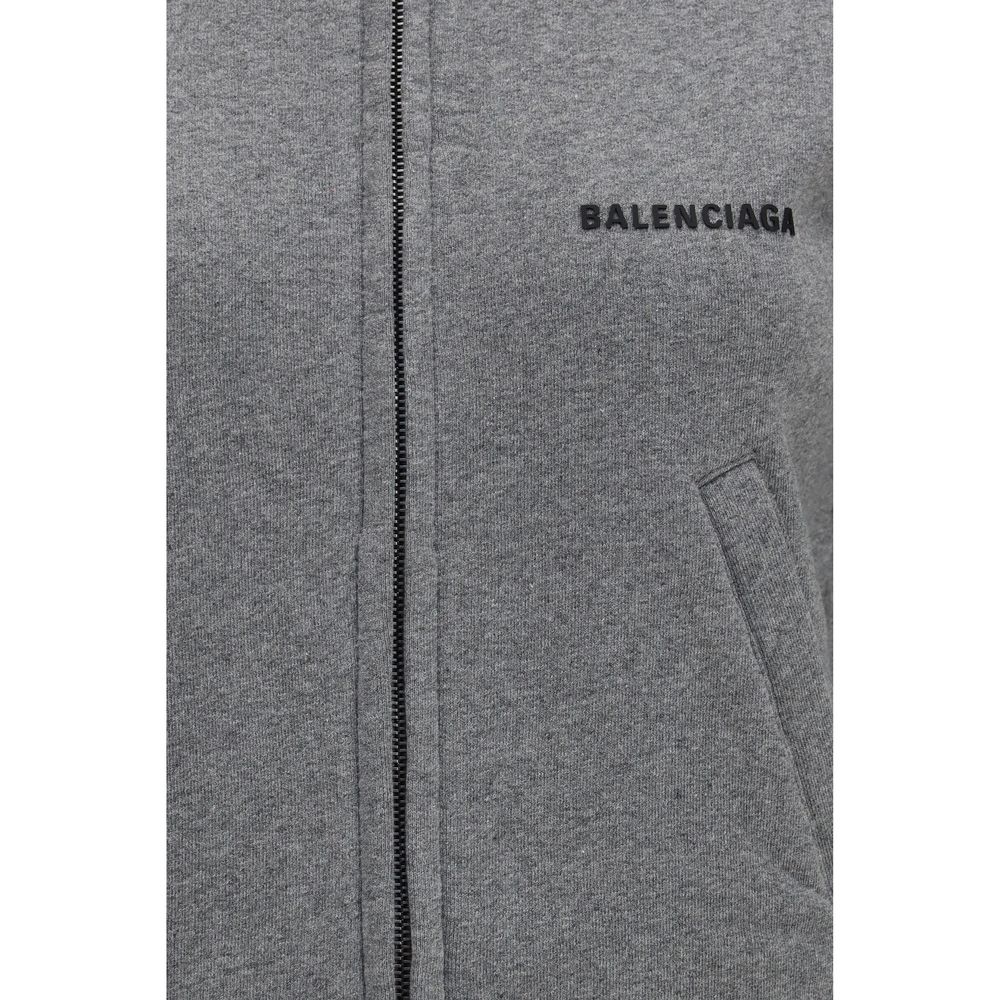 Balenciaga Gray Cotton Women's Sweatshirt
