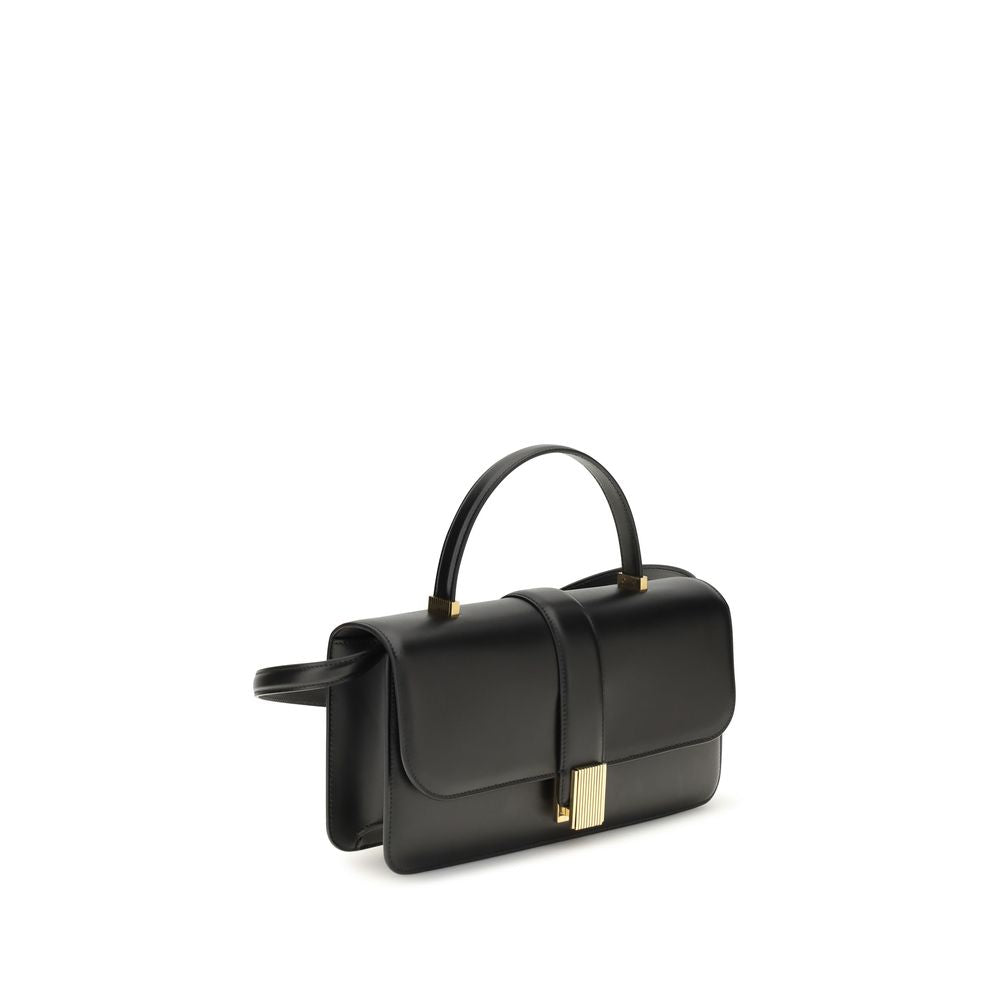Khaite Black Calf Leather Bos Taurus Women's Handbag