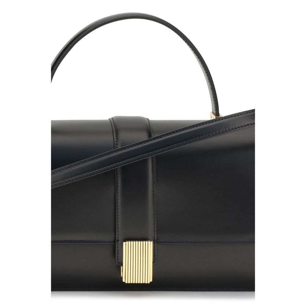Khaite Black Calf Leather Bos Taurus Women's Handbag