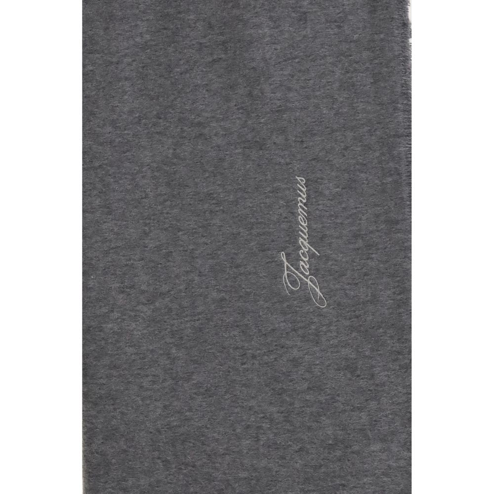 Jacquemus Gray Wool Oves Aries Men's Scarf
