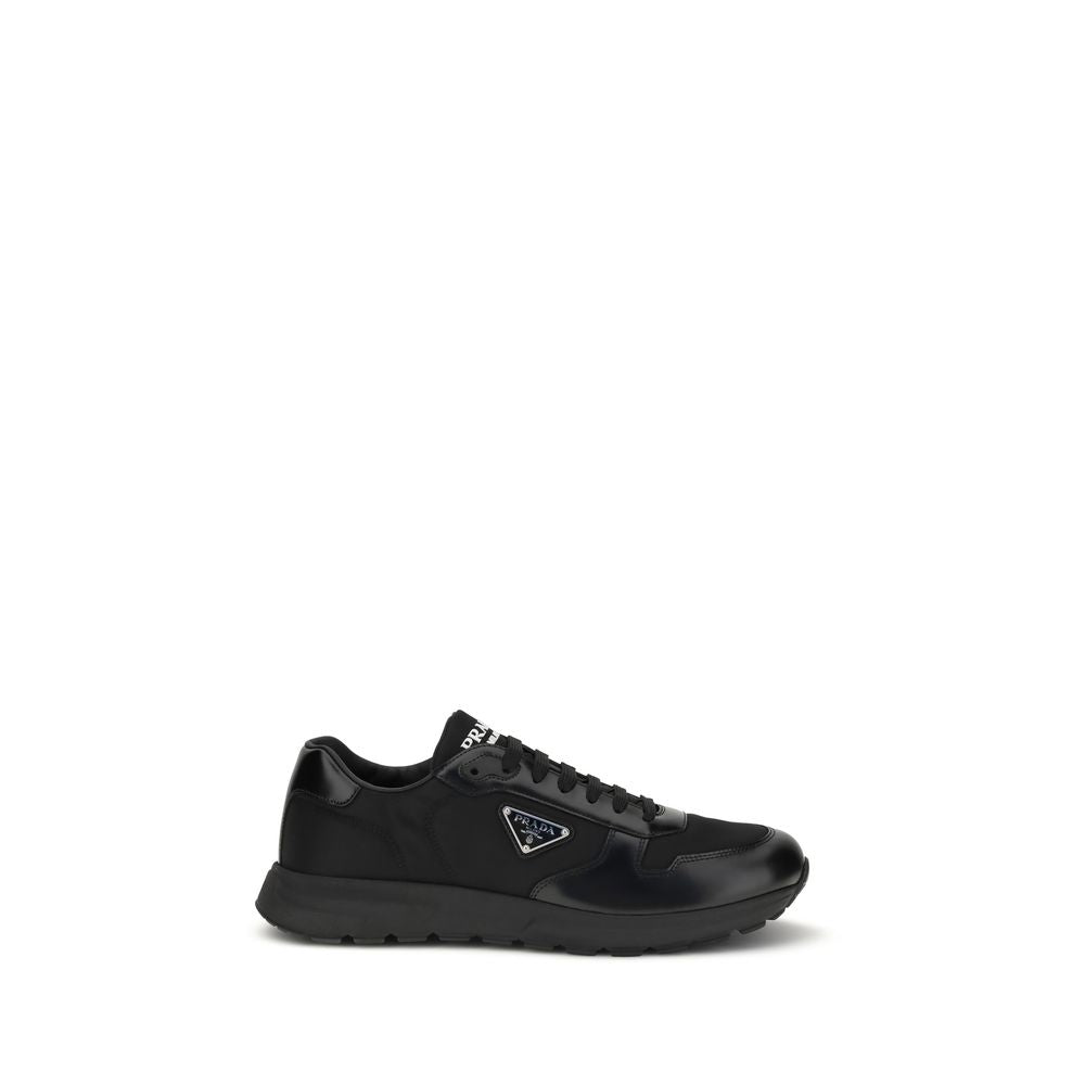 Prada Black Recycled Polyamide Athletic Men's Sneakers