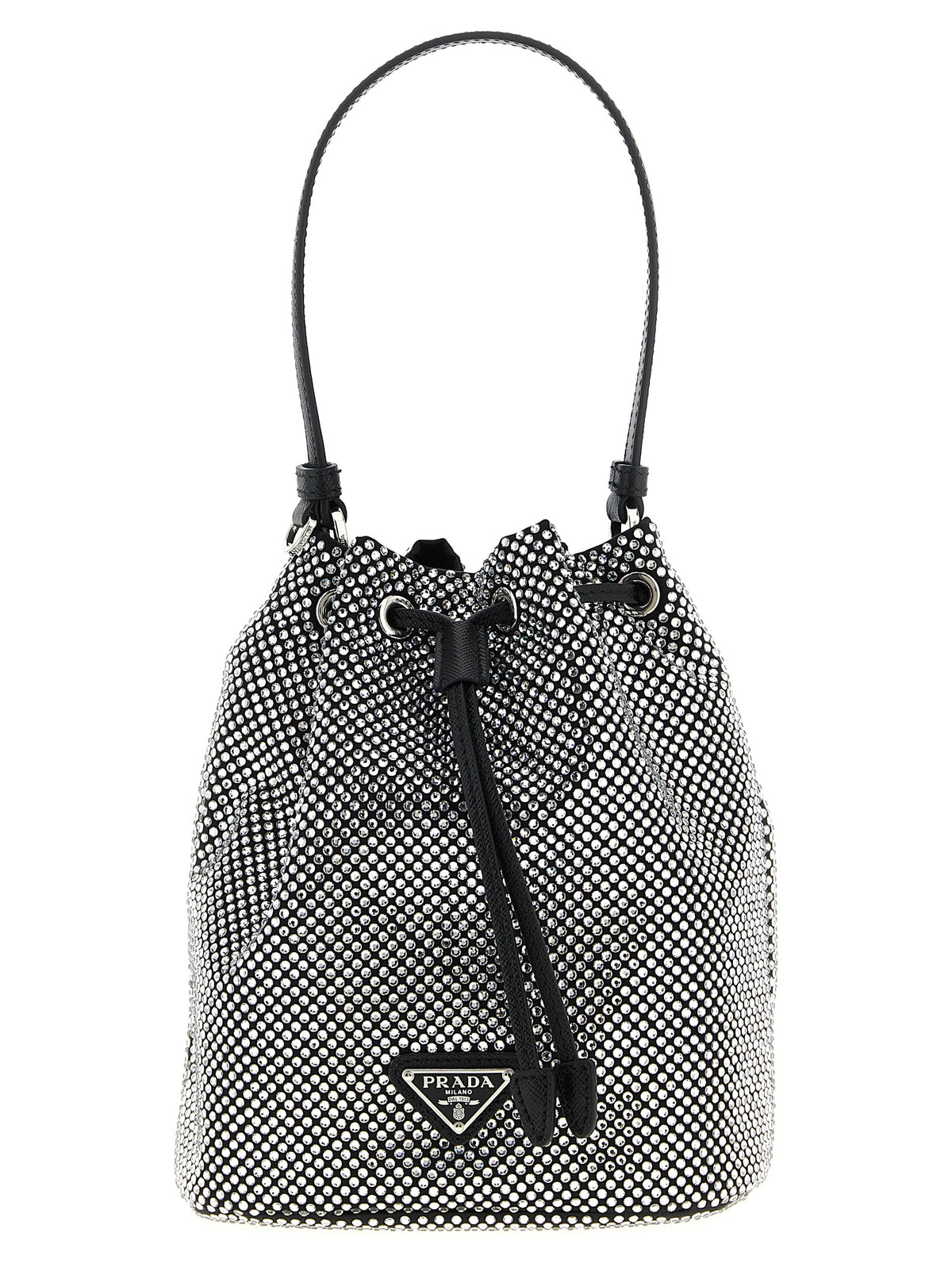 Prada Gray Viscose Women's Handbag