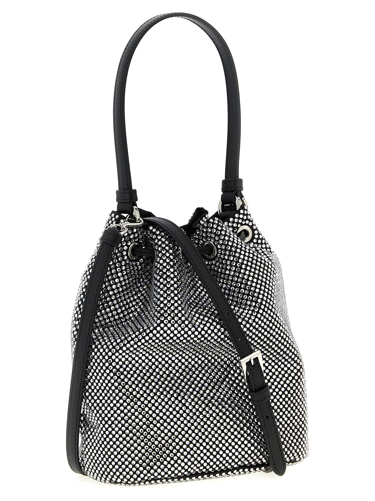 Prada Gray Viscose Women's Handbag