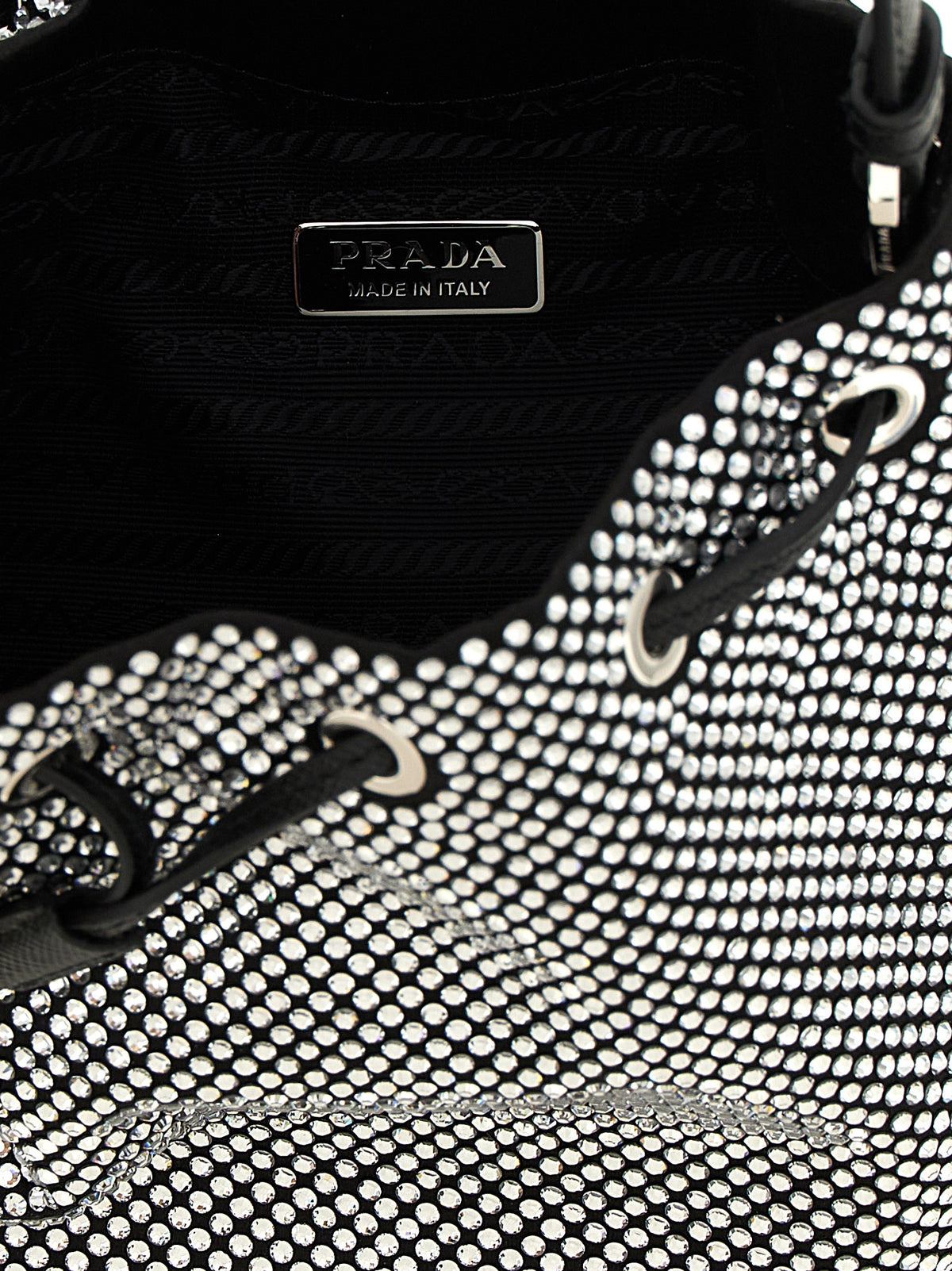 Prada Gray Viscose Women's Handbag