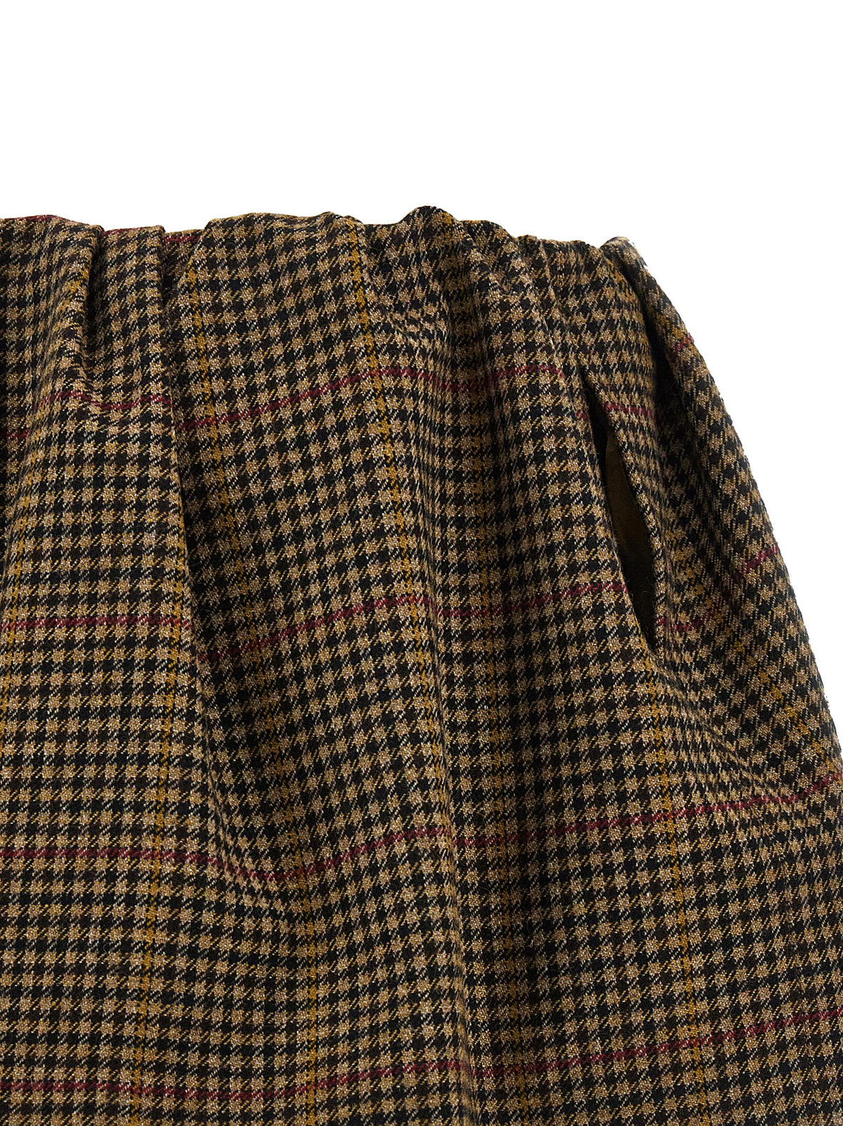 Miu Miu Brown Virgin Wool Long Women's Skirt