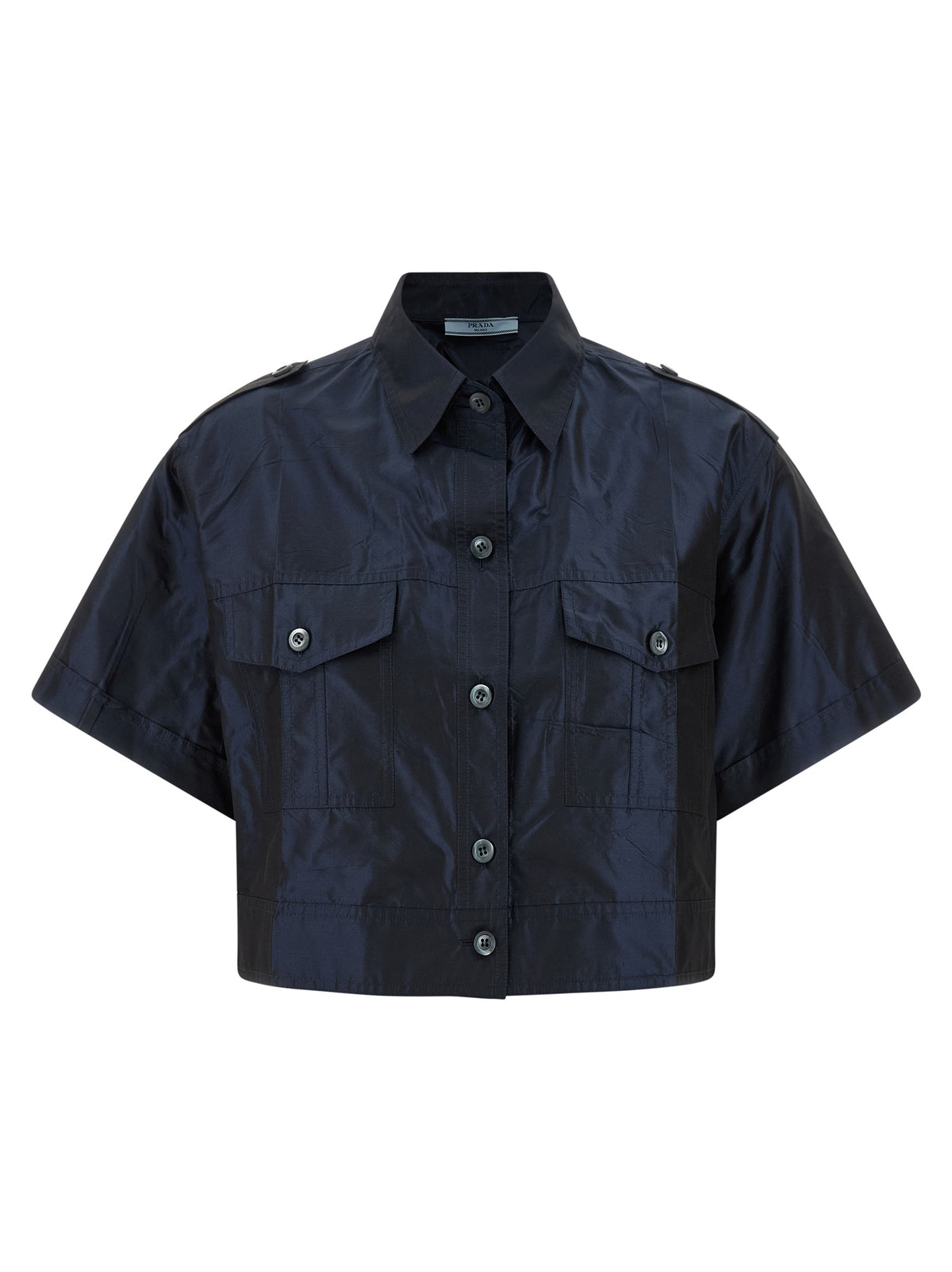 Prada Blue Silk Women's Blouse