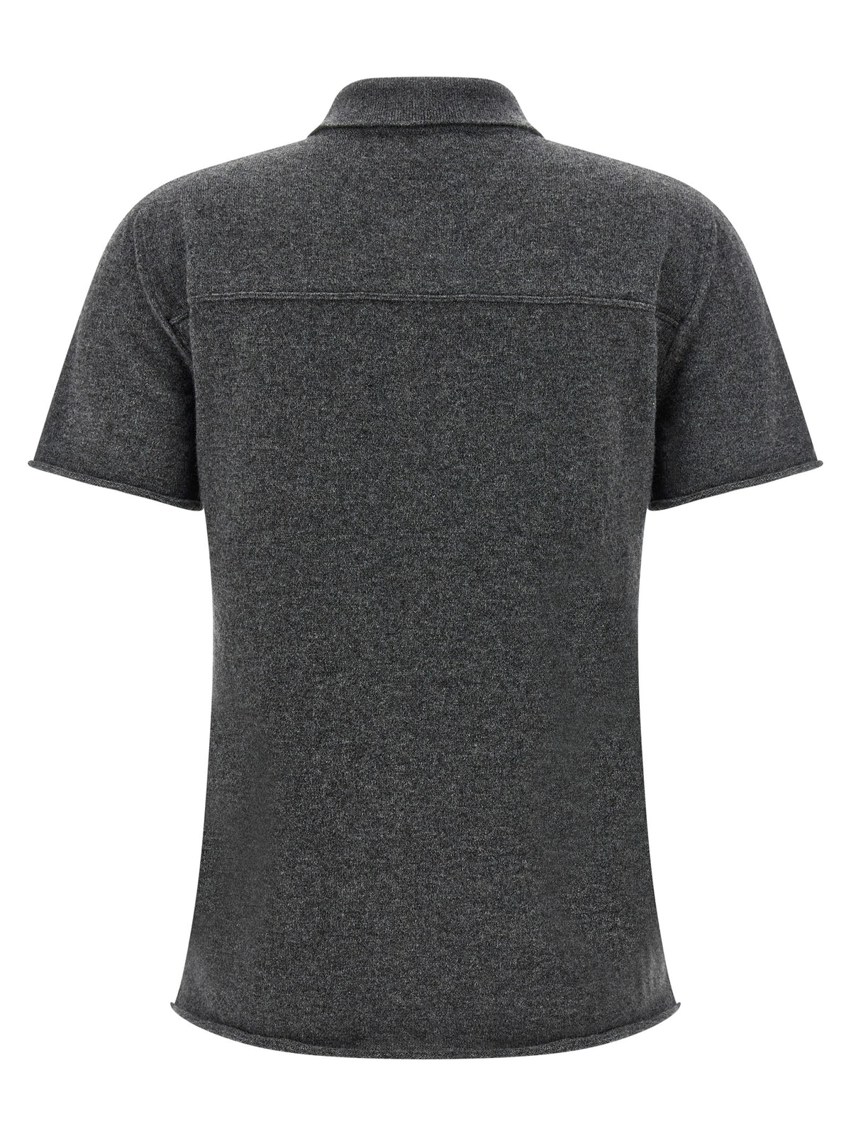 Miu Miu Gray Cashmere Polo Women's Shirt