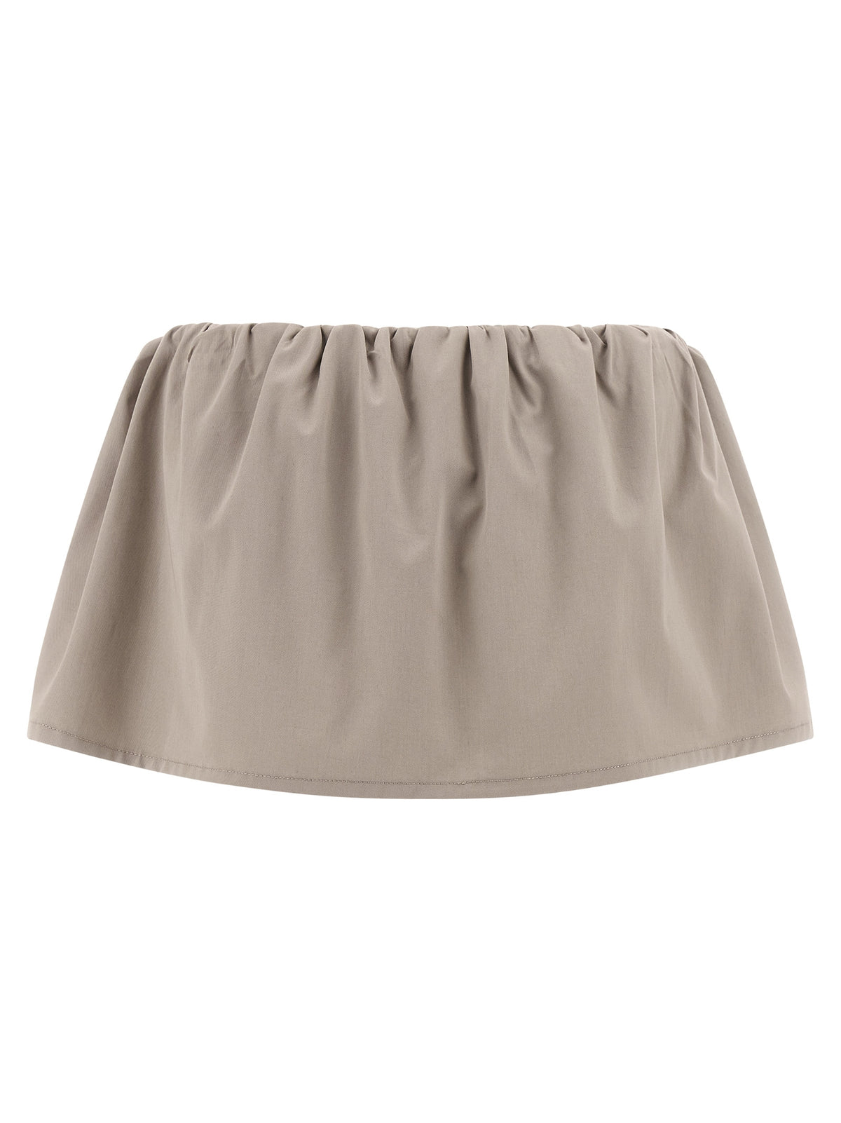 Miu Miu Gray Cotton Long Women's Skirt