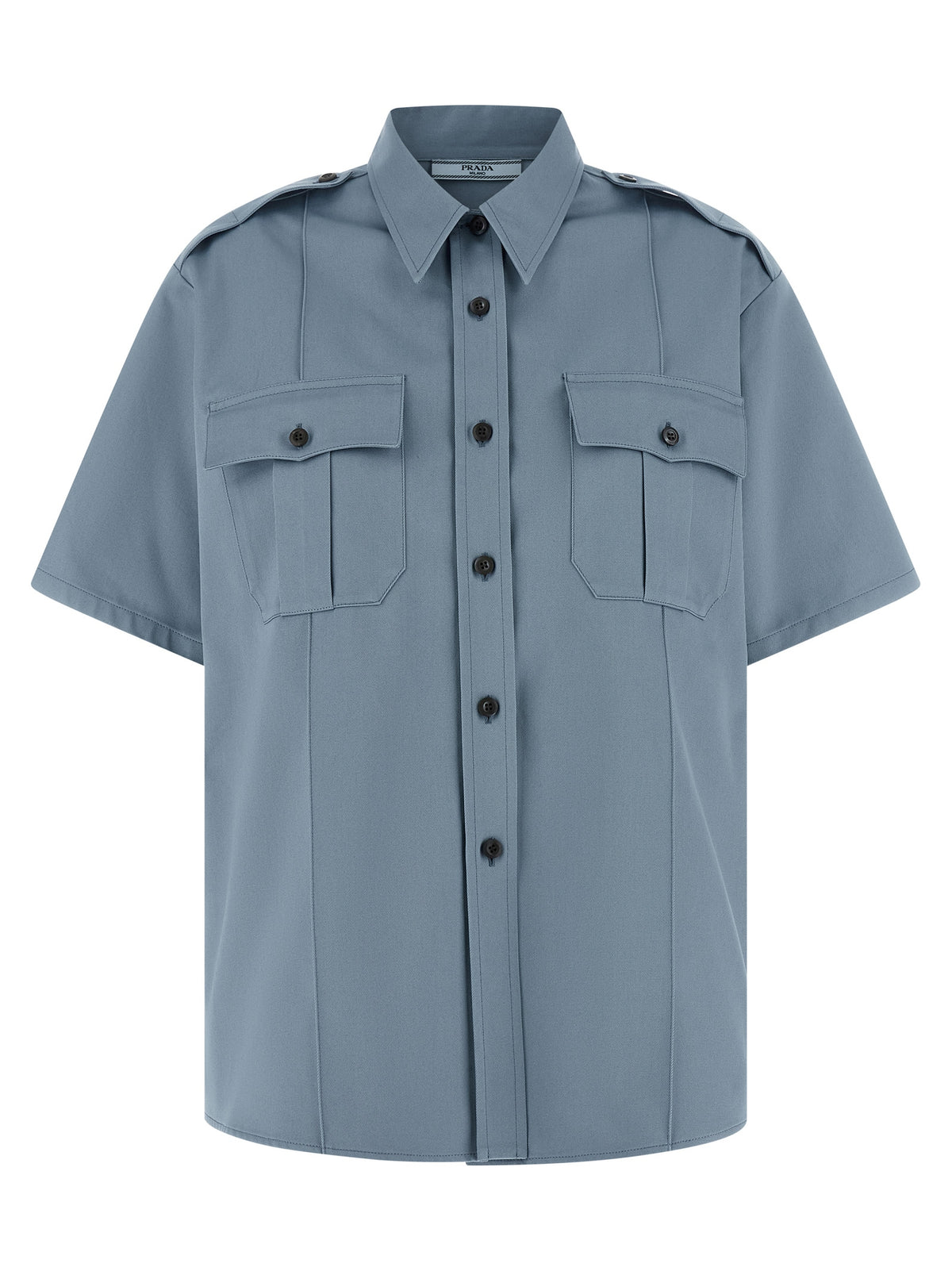 Prada Blue Cotton Women's Blouse