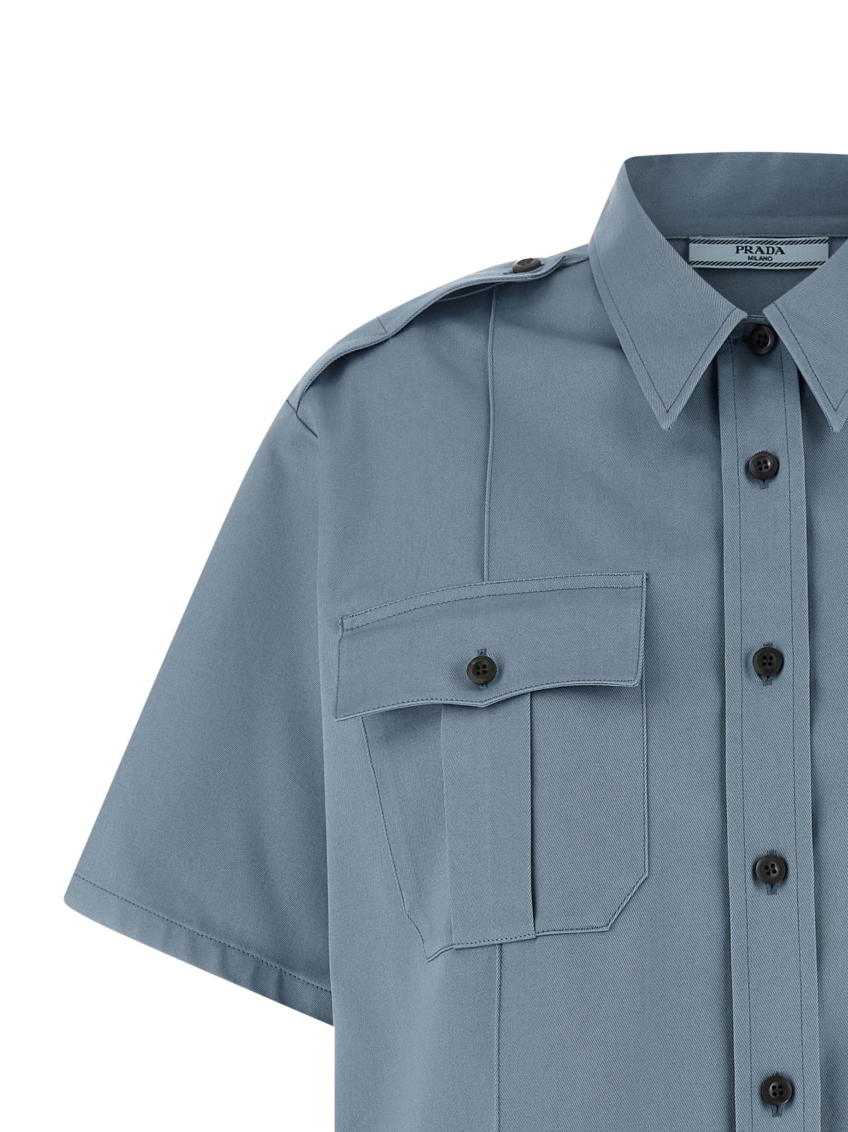 Prada Blue Cotton Women's Blouse