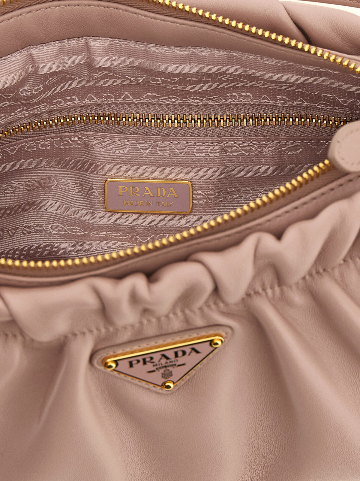 Prada Multicolor Lamb Leather Shoulder Women's Bag