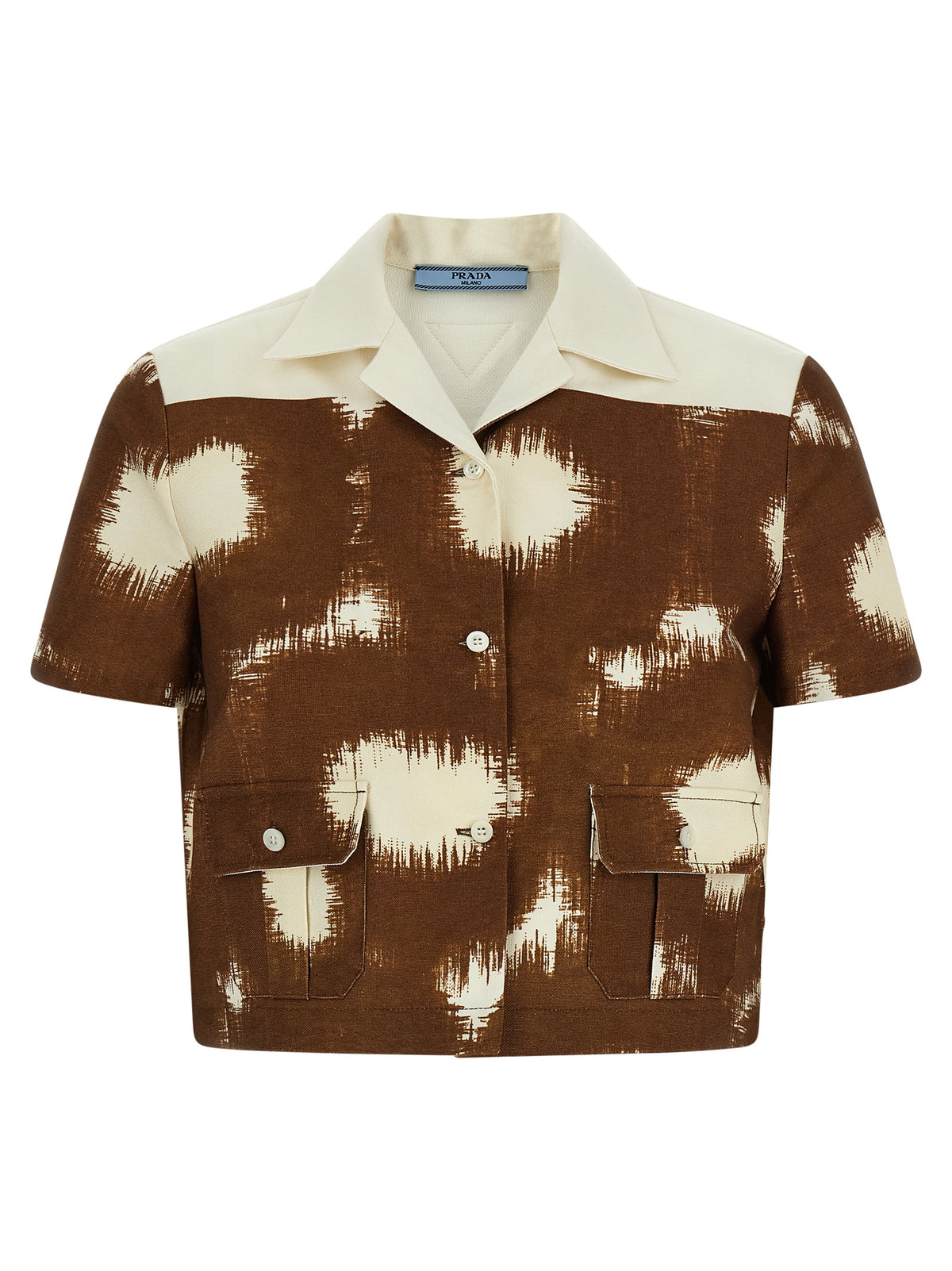 Prada Brown Cotton Women's Blouse