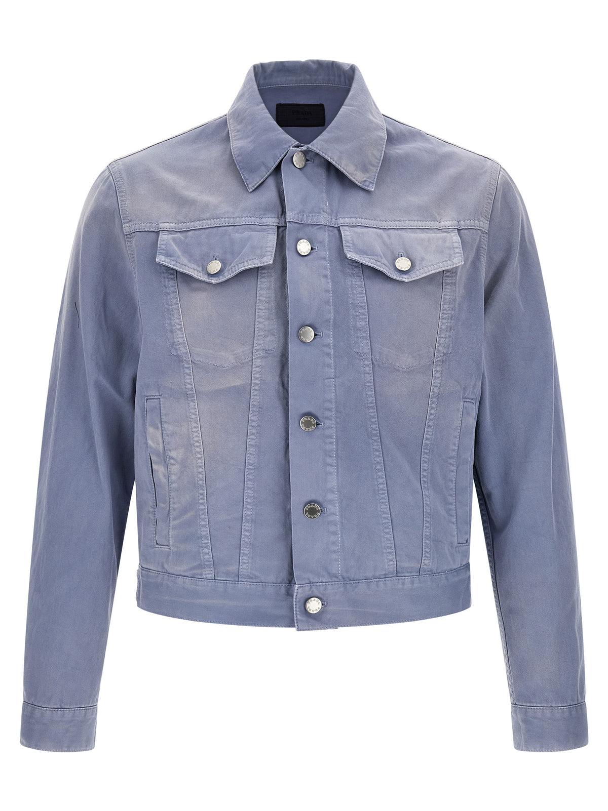 Prada Blue Cotton Denim Men's Jacket