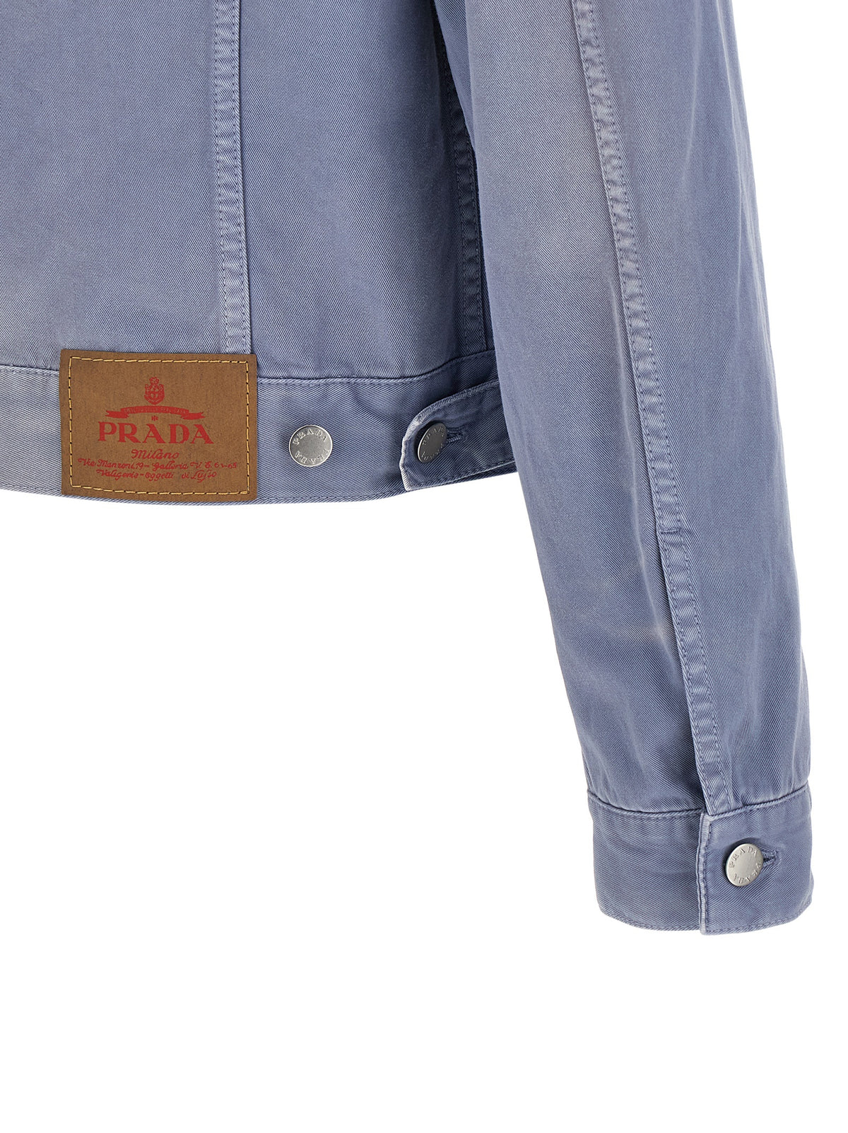 Prada Blue Cotton Denim Men's Jacket
