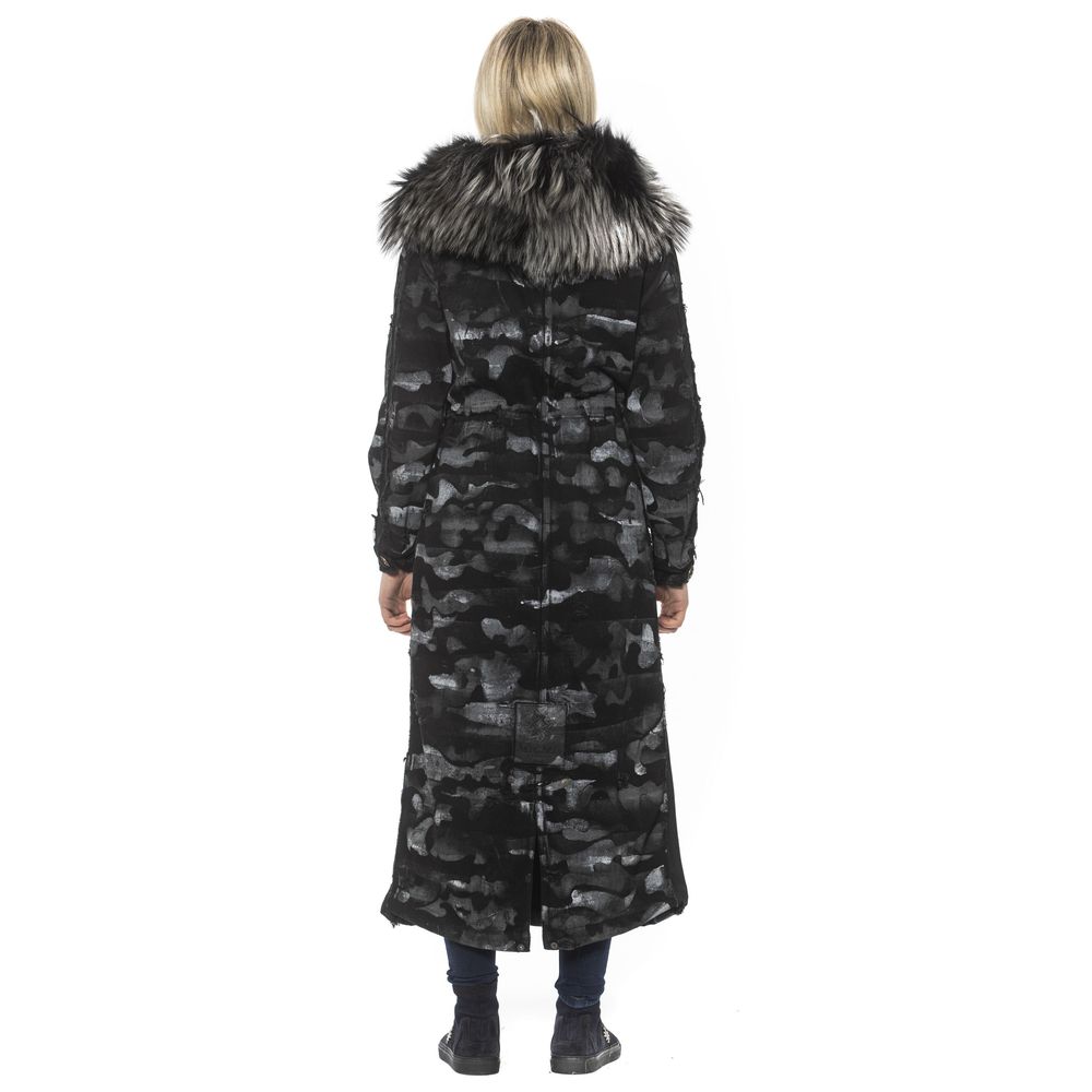 Mr&Mrs Italy Black Cotton Women Women's Jacket