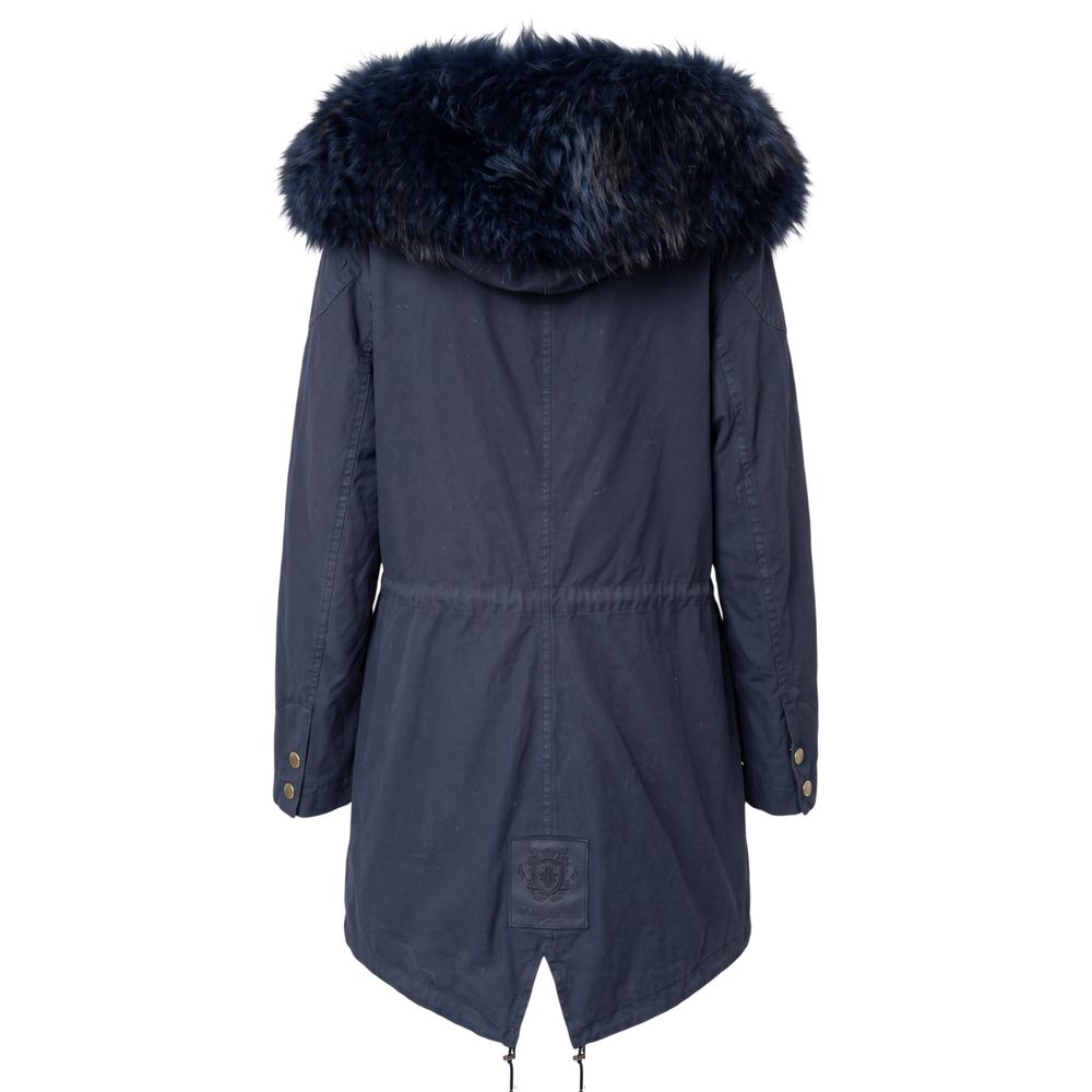 Mr&Mrs Italy Blue Cotton Women's Women's Jacket