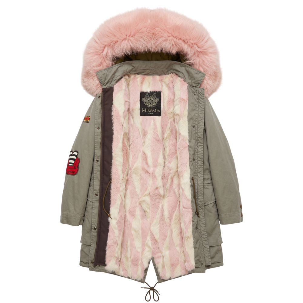 Mr&Mrs Italy Pink Cotton Women's Women's Jacket
