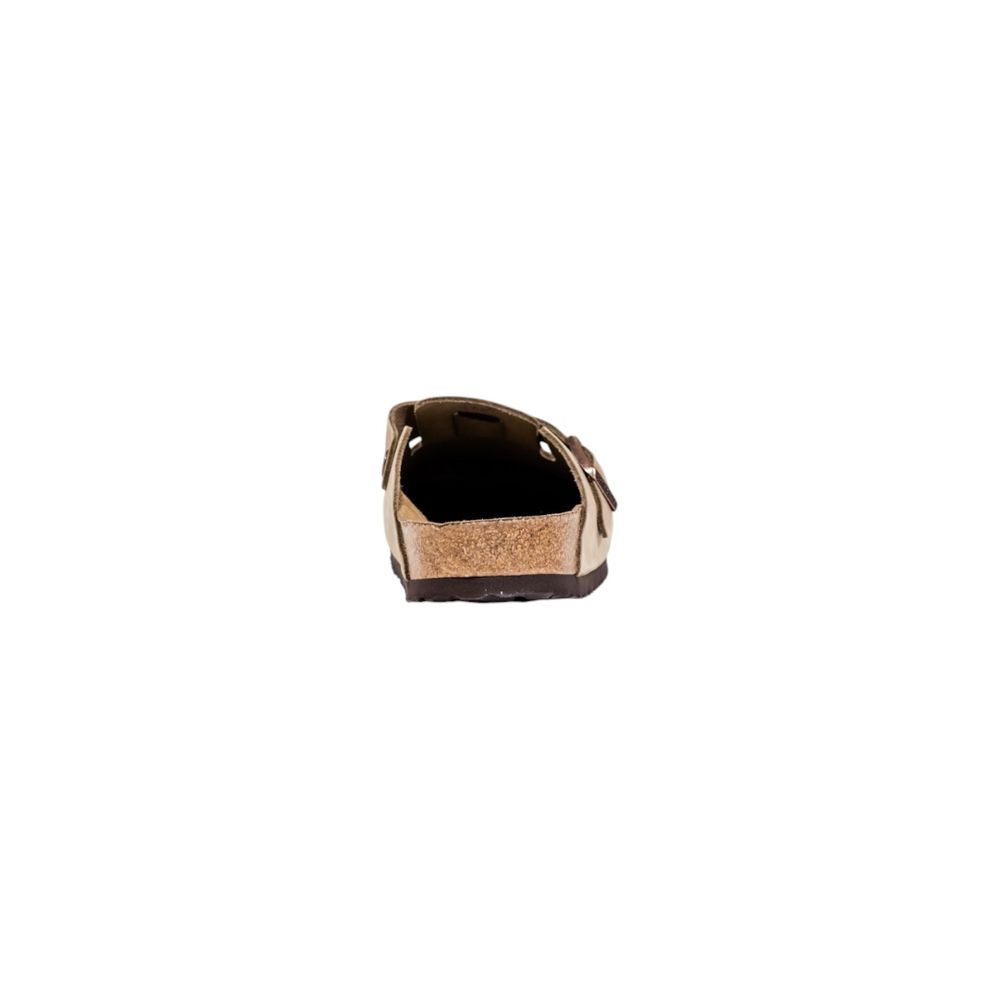 Birkenstock Beige Leather Men's Clogs