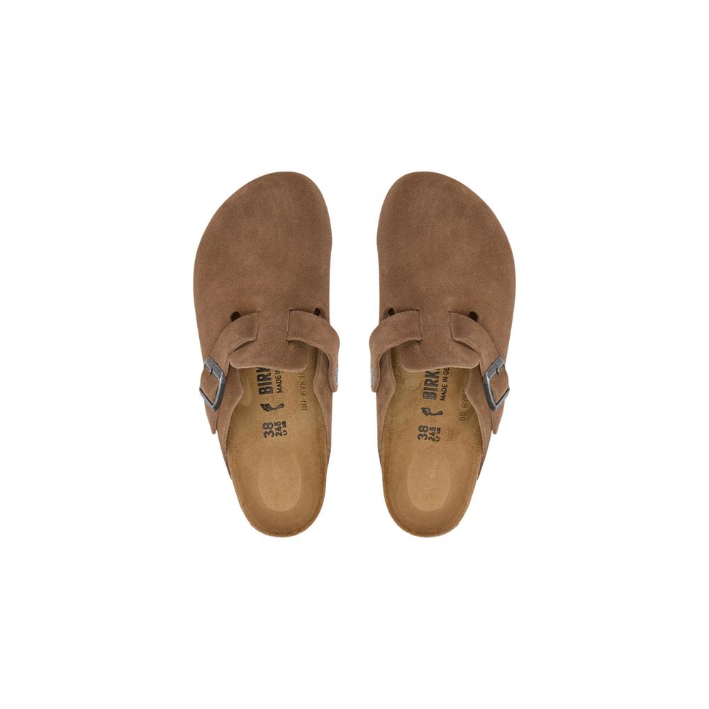 Birkenstock Brown Suede Leather Men's Clogs