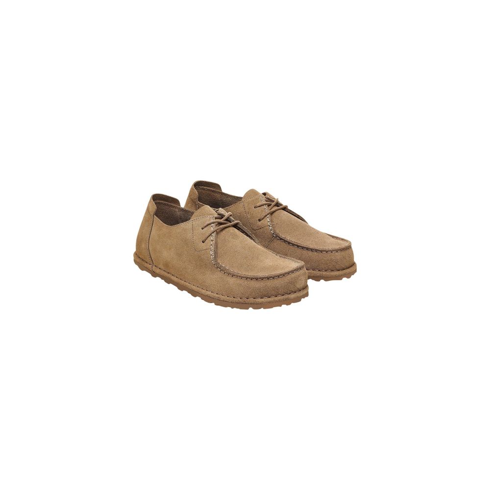 Birkenstock Beige Suede Leather Oxfords And Men's Derbies