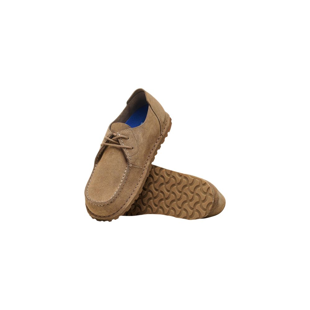 Birkenstock Beige Suede Leather Oxfords And Men's Derbies