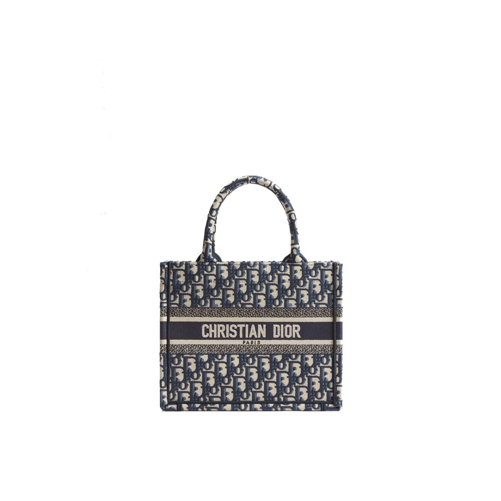 Dior Blue Cotton Tote Women's Bag