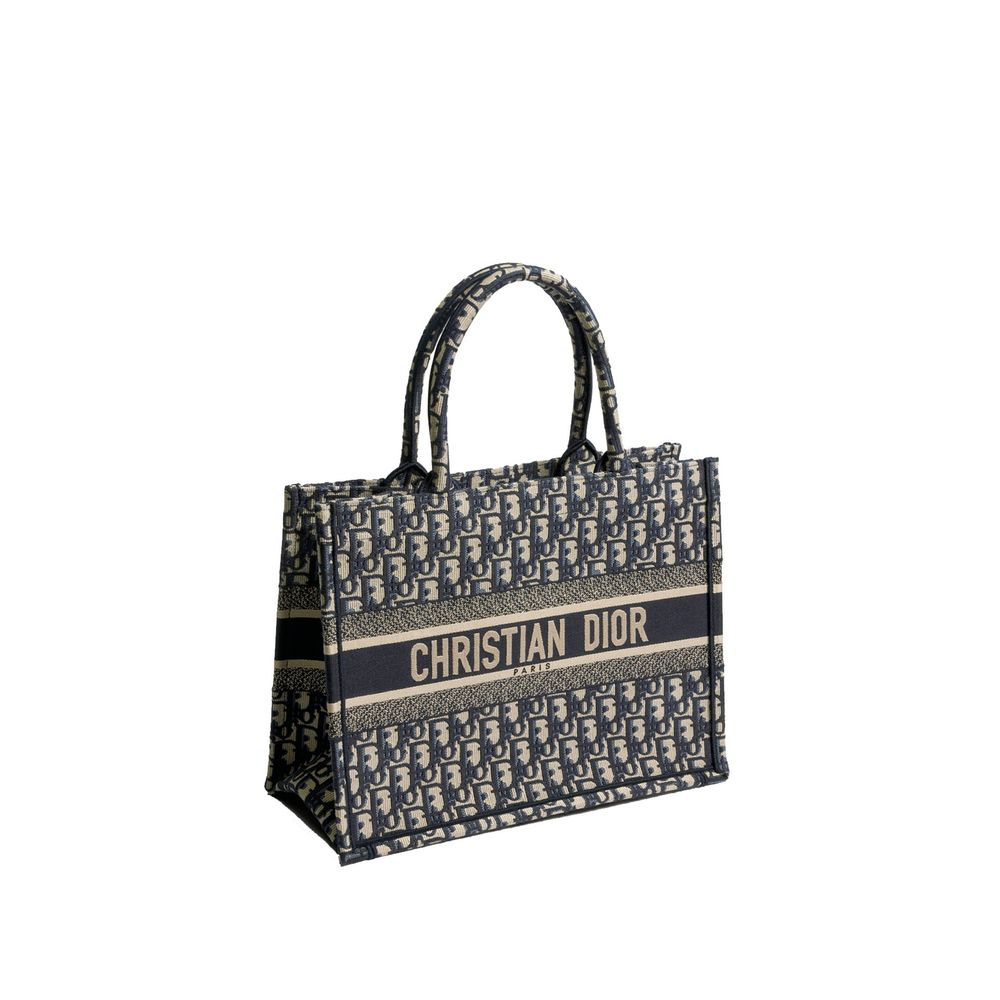 Dior Blue Cotton Tote Women's Bag