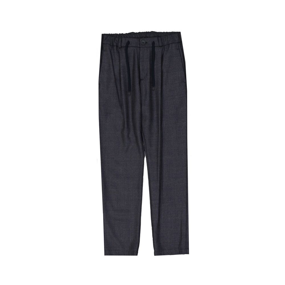 Herno Gray Virgin Wool Casual Men's Pants
