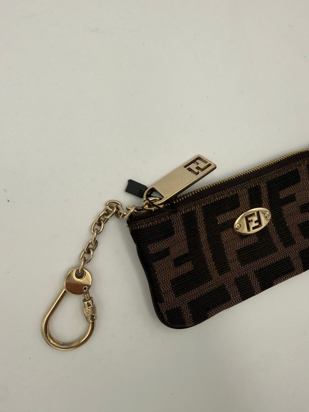 Fendi FENDI FF Coin Purse/Card Holder with Women's Chain (Pre-Owned)