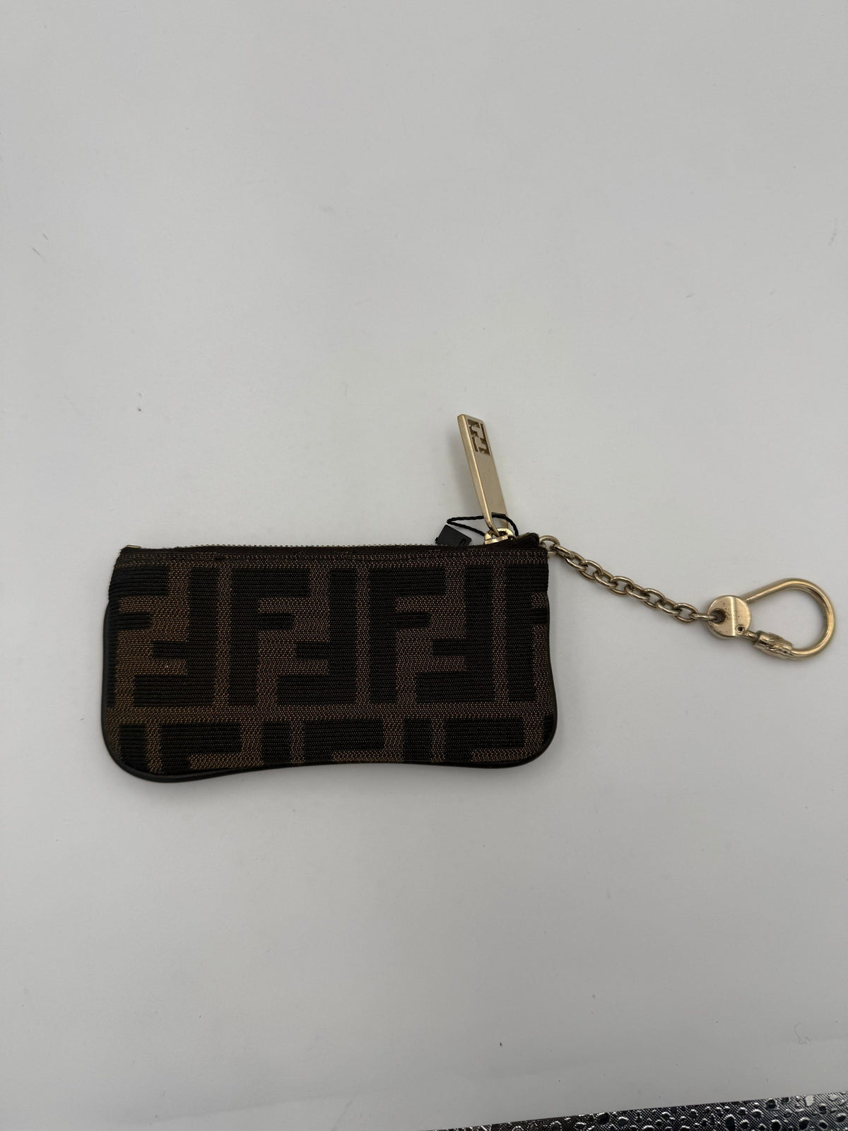 Fendi FENDI FF Coin Purse/Card Holder with Women's Chain (Pre-Owned)