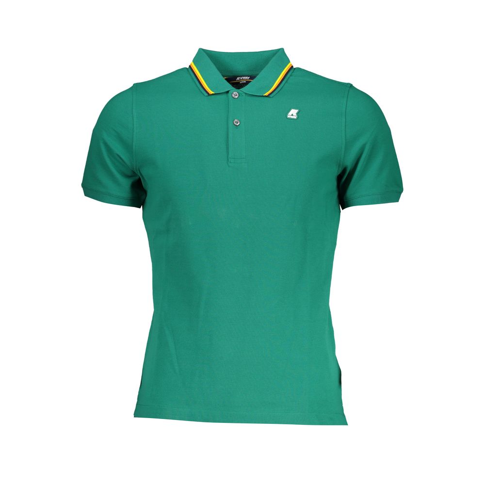K-WAY Verde Cotton Men Polo Men's Shirt