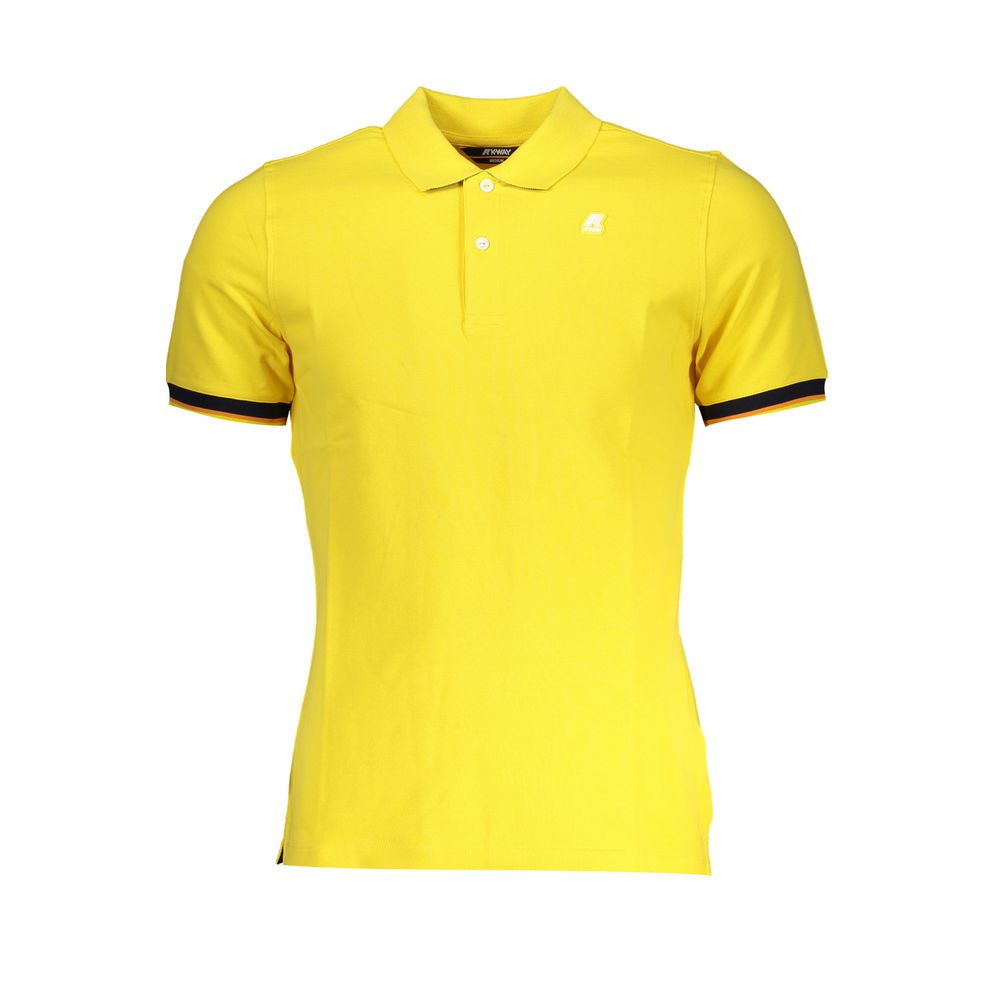 K-WAY Sunshine Yellow Cotton Blend Men's Polo