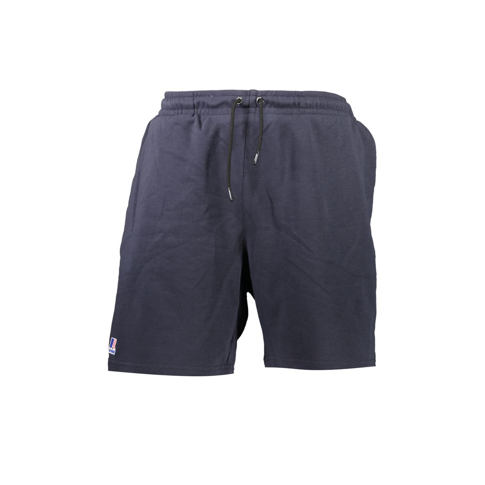 K-WAY Blue Cotton Men's Jogger Men's Pants