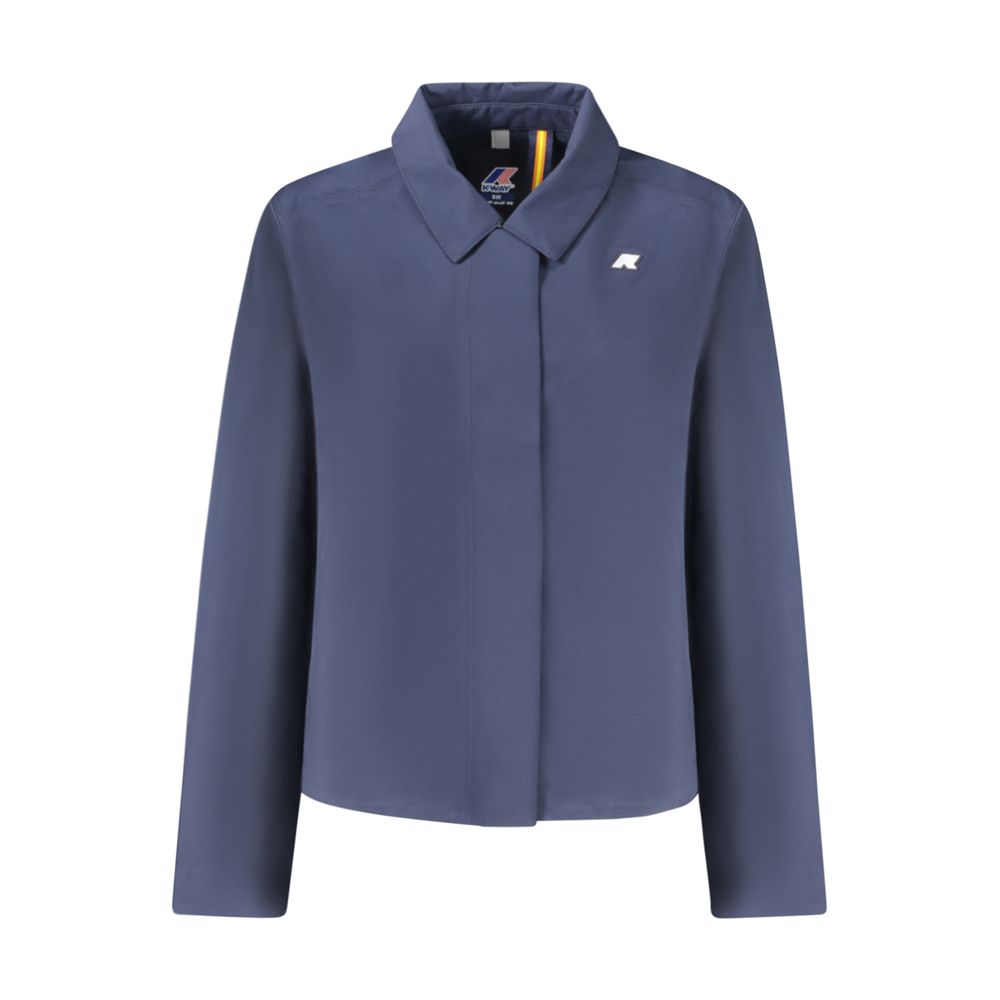 K-WAY Blue Polyester Women Women's Jacket
