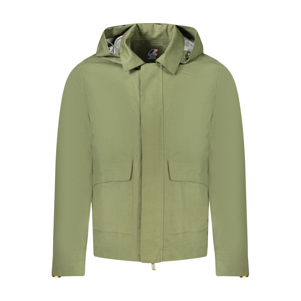K-WAY Green Cotton Men Men's Jacket