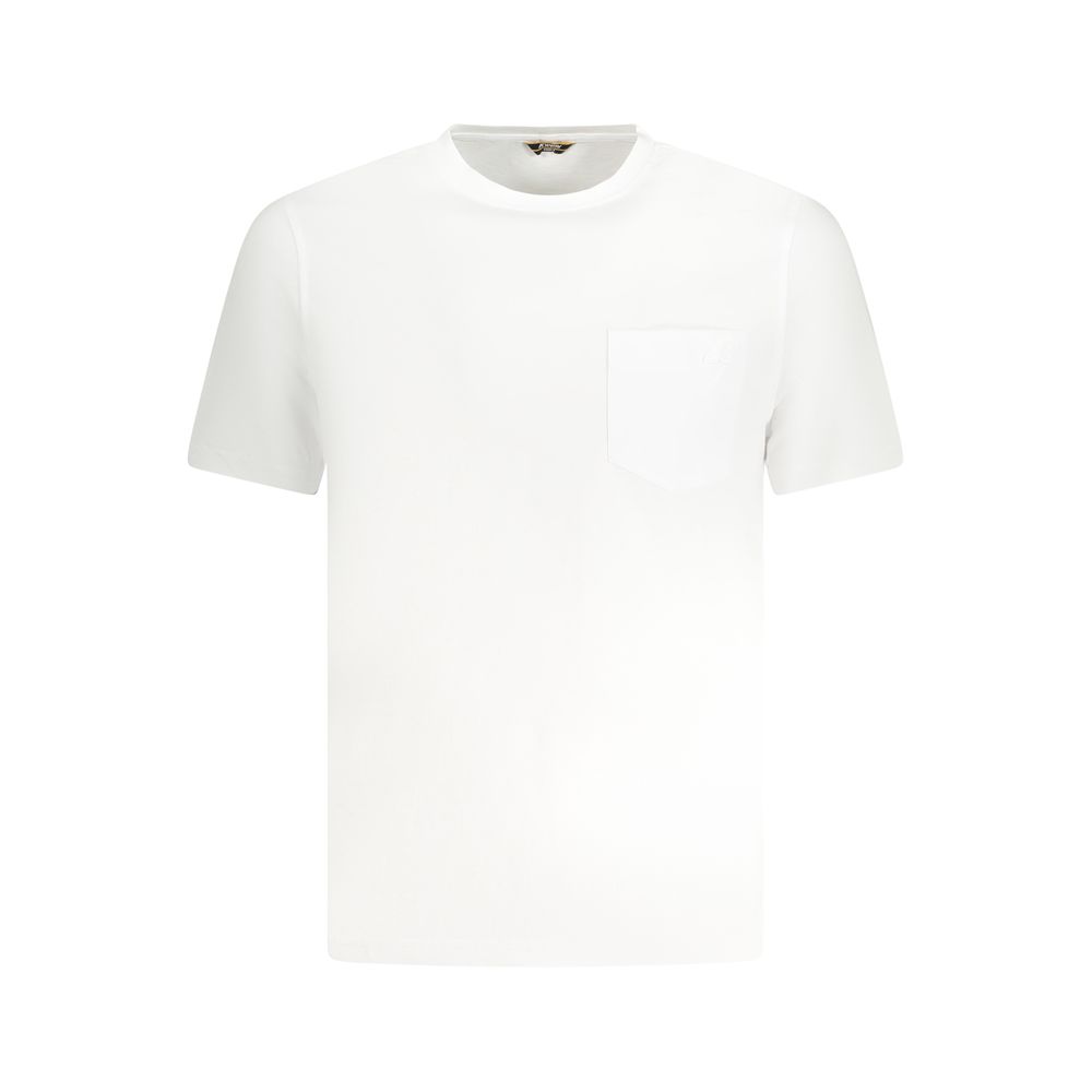 K-WAY White Cotton Men Men's T-Shirt